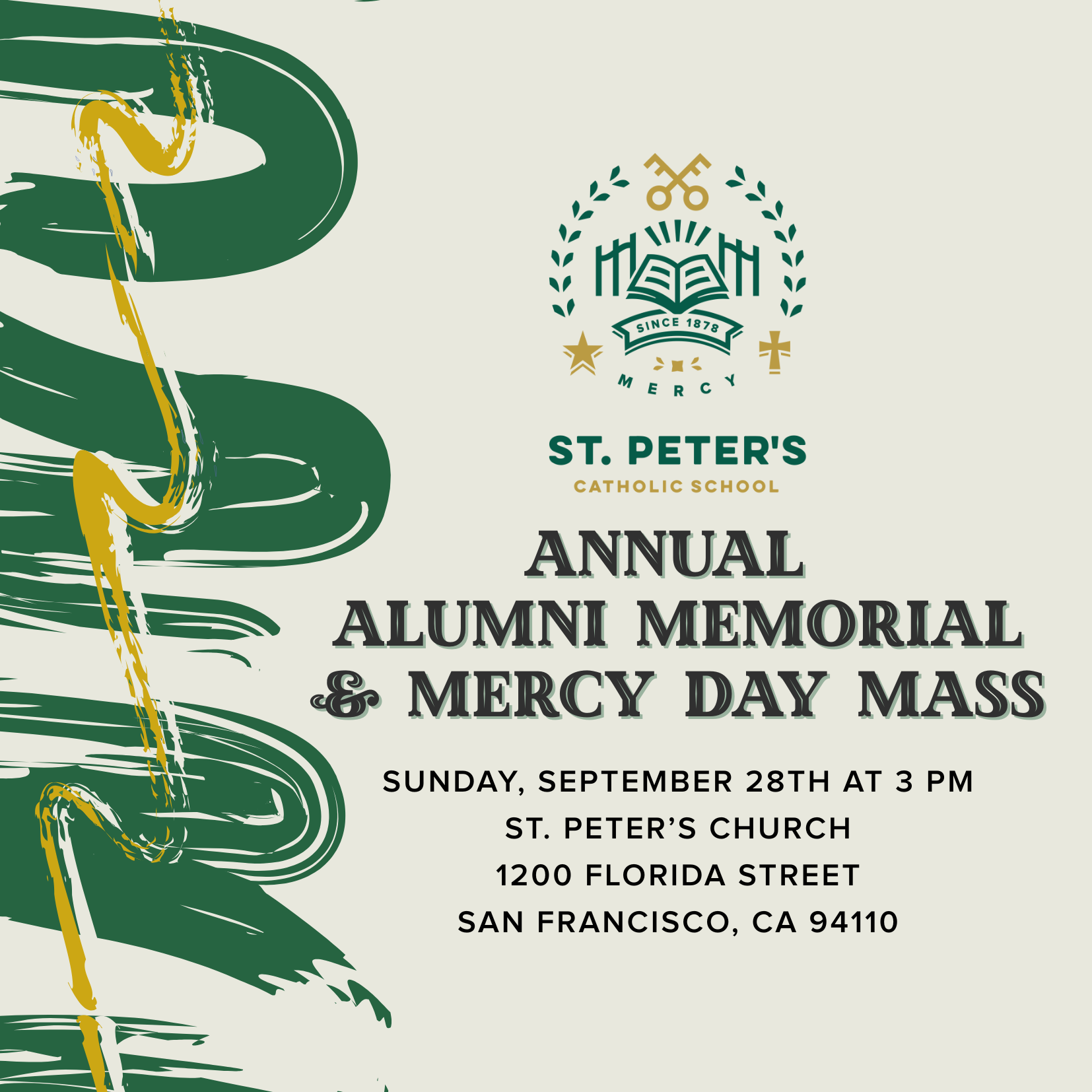 Annual Alumni Memorial & Mercy Day Mass