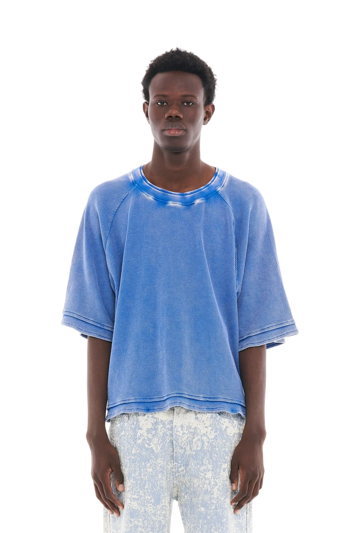 PDF WAFFLE TEE BLUE