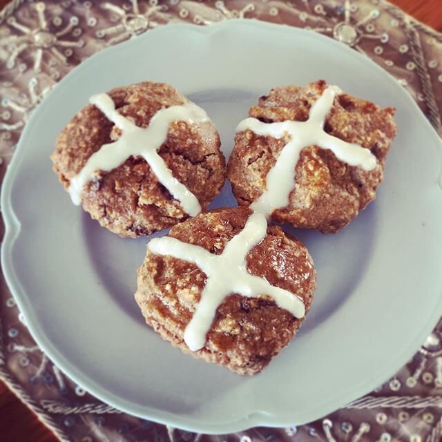 Grain-free, dairy-free, GAPS friendly and super tasty hot cross Easter &lsquo;buffins&rsquo;. I adapted my Chai spiced fruit loaf to make as muffins. They&rsquo;re not light and fluffy but they are certainly nutrient dense. . . just how I like them! 