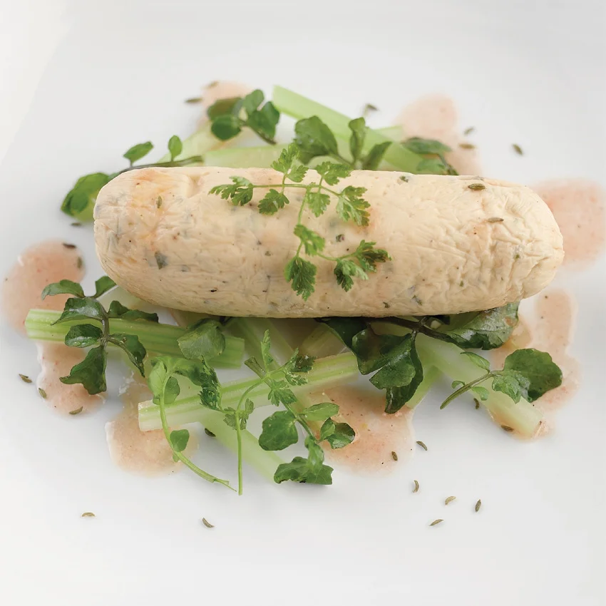 Boudin Blanc of Salmon with Fennel Vinaigrette