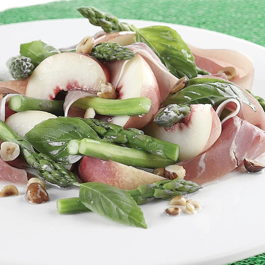 Asparagus & White Peach Salad