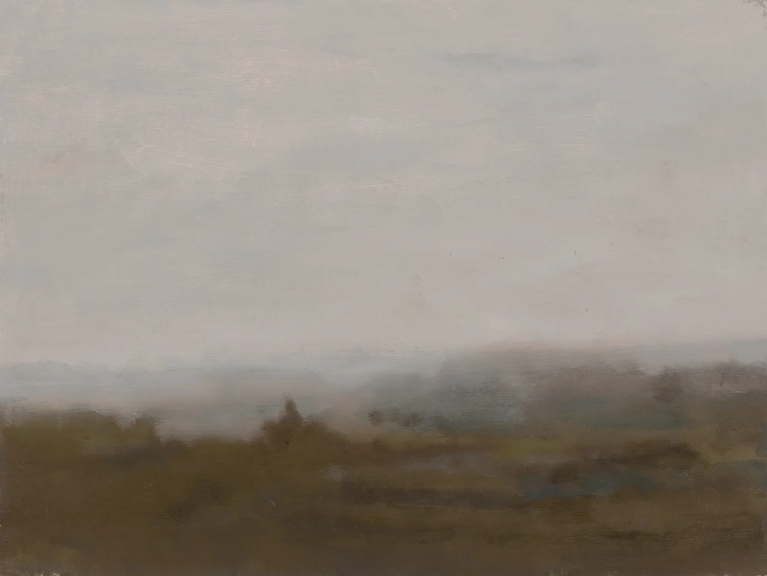 Stagg 2015 oil on matt board 33 x 43 cm framed