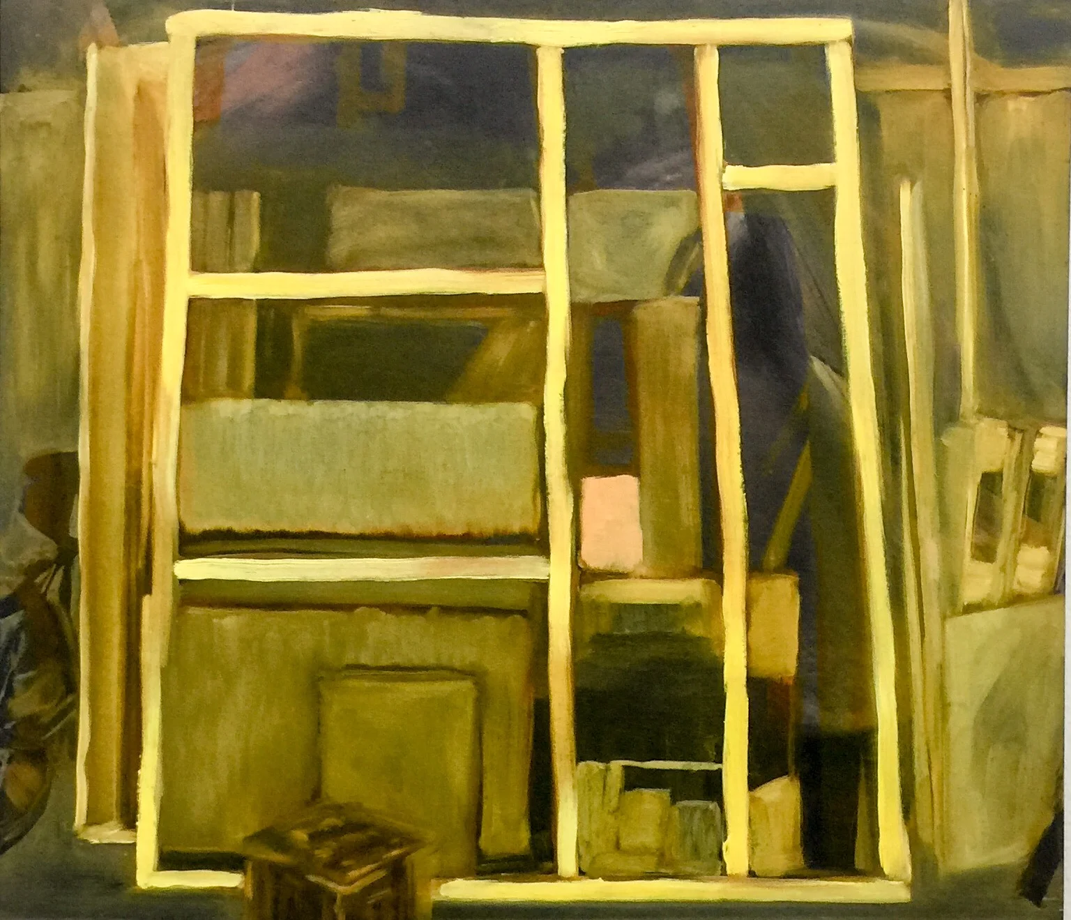 Yellow Studio , 2018 oil on wood 35 x 40 cm SOLD