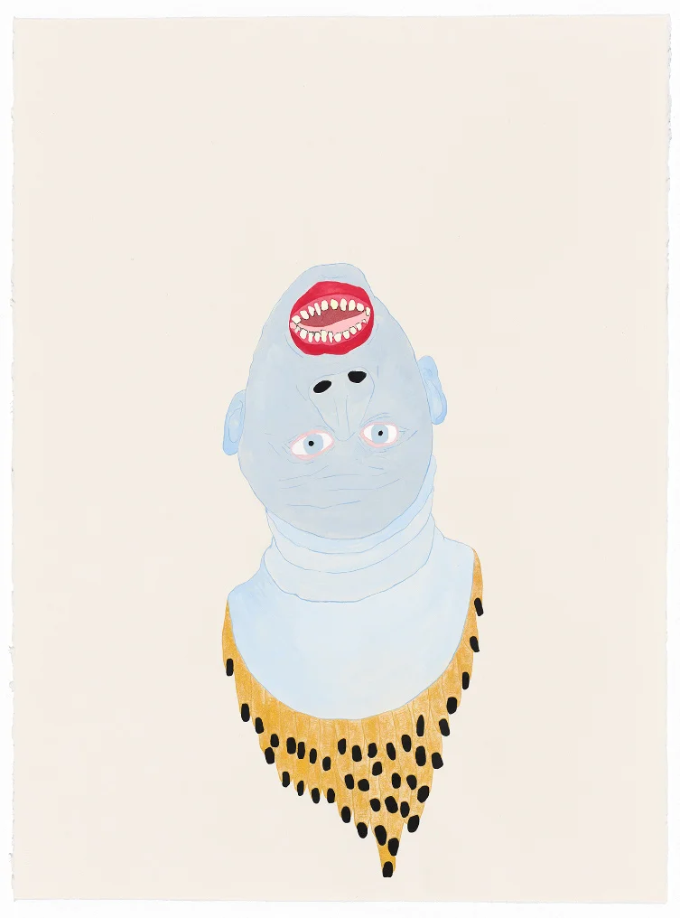 Finger King , 2018 watercolour, gouache, pencil on paper, framed 76 x 56 cm I ENQUIRE I