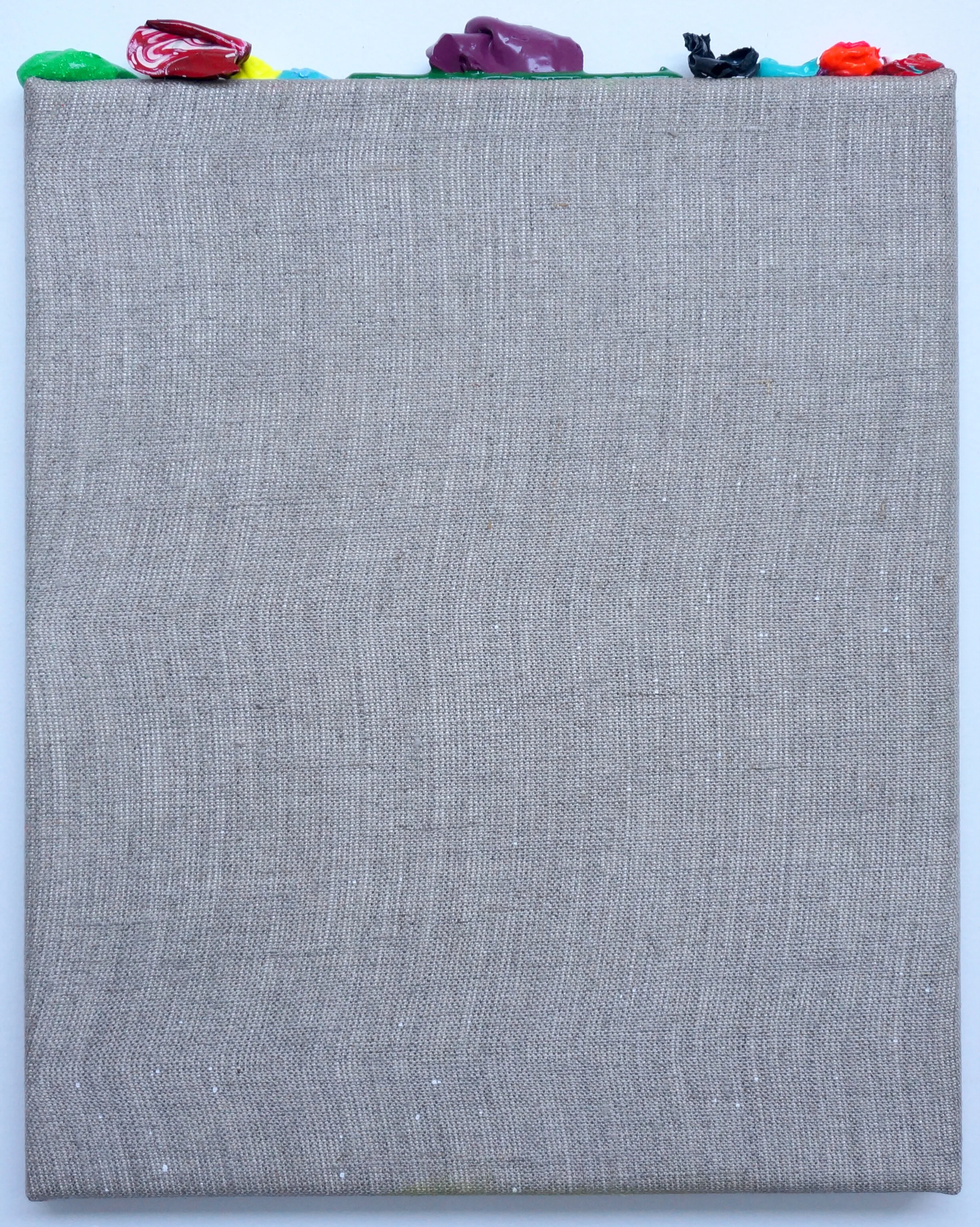  JOEL GAILER  Abstract edge #5 , 2019 acrylic and raw pigment on linen 32 x 25 cm  SOLD 