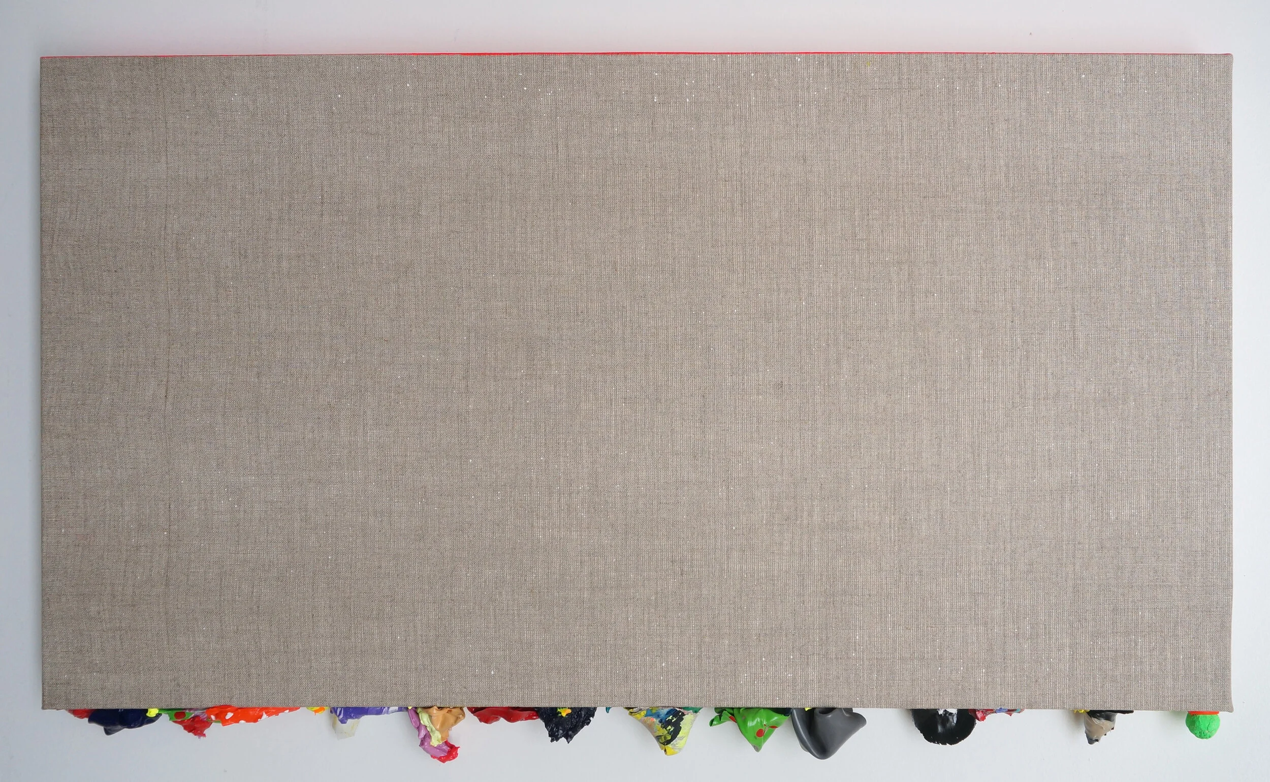  JOEL GAILER  Abstract edge #6 inverse , 2019 acrylic oil and gouache on linen 50 x 91 cm 