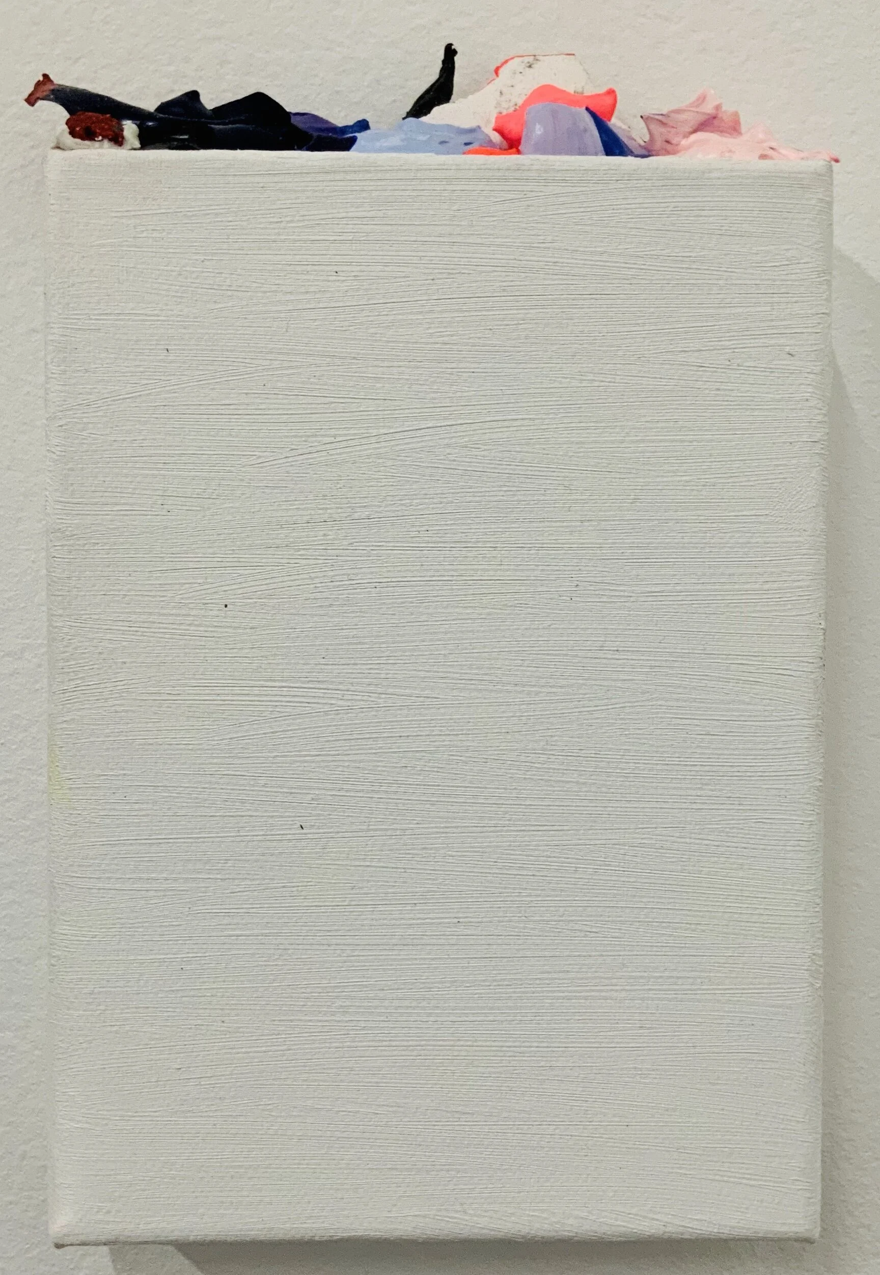  JOEL GAILER  Primed edge #3 , 2019 acrylic oil and gouache on canvas 20 x 13 cm  SOLD 