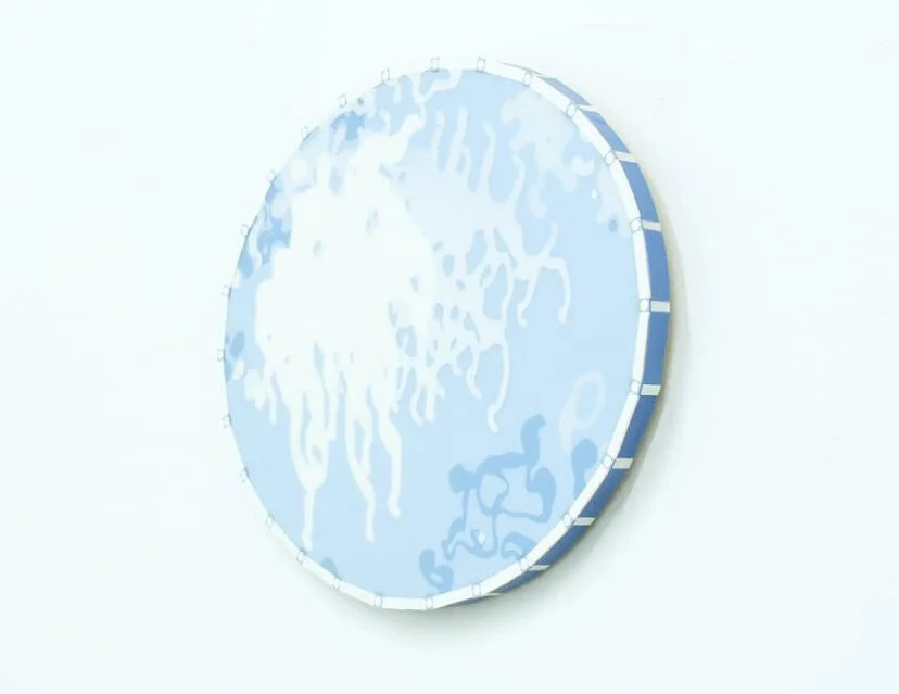  MARK RODDA  Gossamer Reflection #3 , 2021 synthetic polymer on wood panel 29 x 37 x 2 cm 