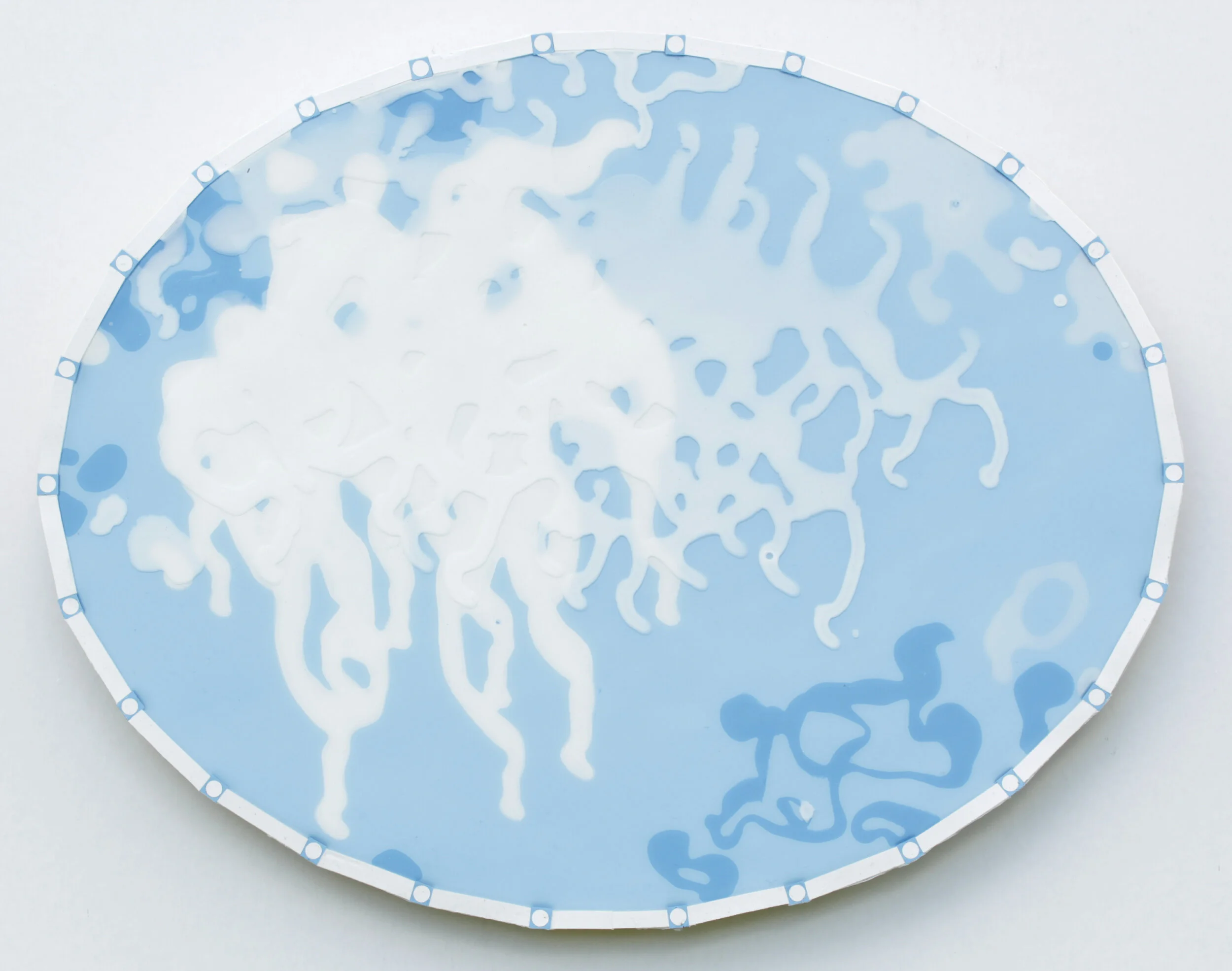  MARK RODDA  Gossamer Reflection #3 , 2021 synthetic polymer on wood panel 29 x 37 x 2 cm 