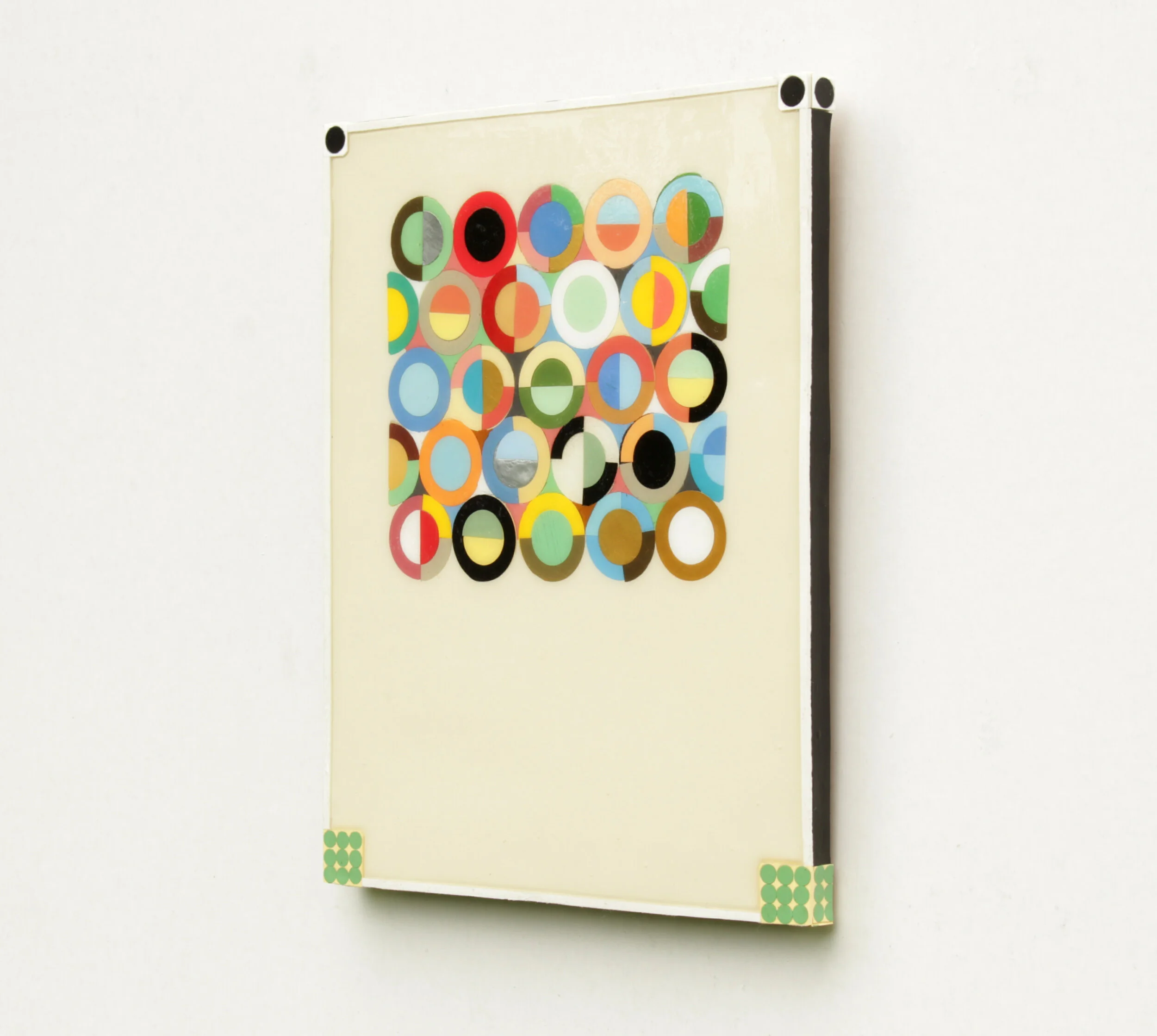  MARK RODDA  Marble Lattice #10 , 2021 synthetic polymer on wood panel 23 x 18 x 1.2 cm 