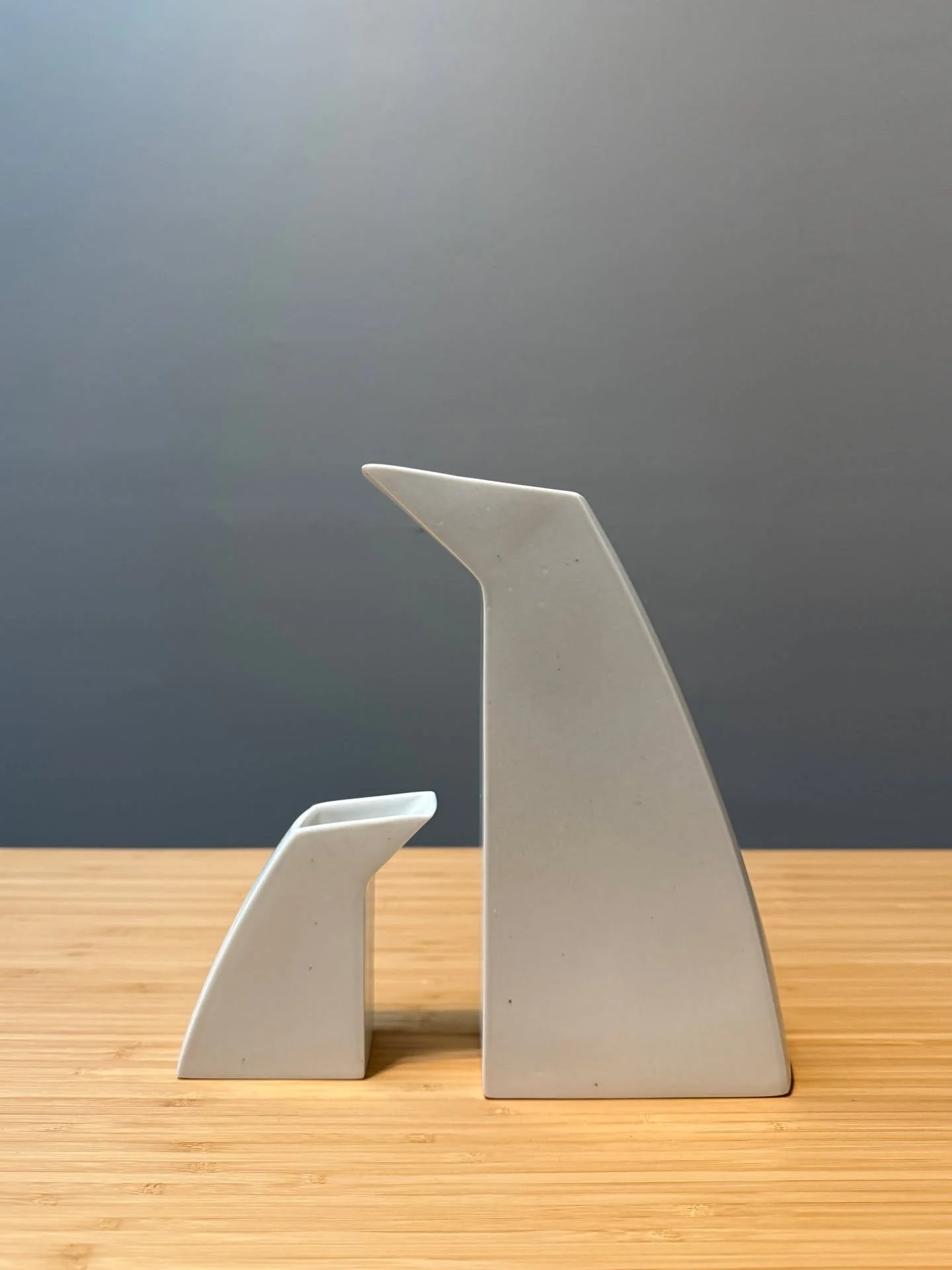 .
Currently in the ceramic space
EMMA JIMSON
WEDGE
27 September / 02 November 2025
enquiries@stockroom.space
WEDGE explores the push and pull of closeness and separation through both form and function. As a shape, a wedge is deliciously simple ye