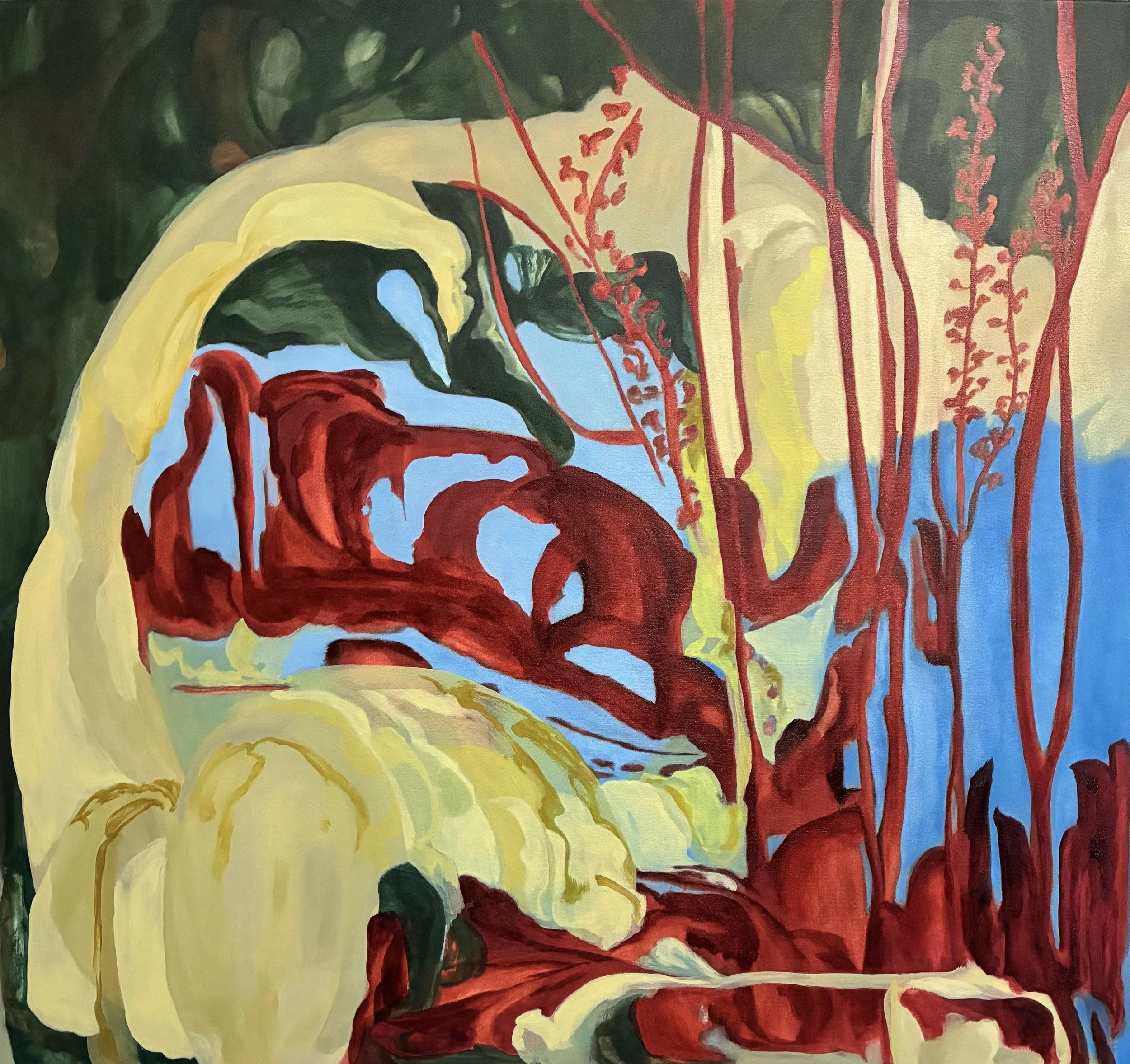  ANTHEA KEMP  bit and lose , 2025 oil on canvas 77 x 81.5cm&nbsp; 