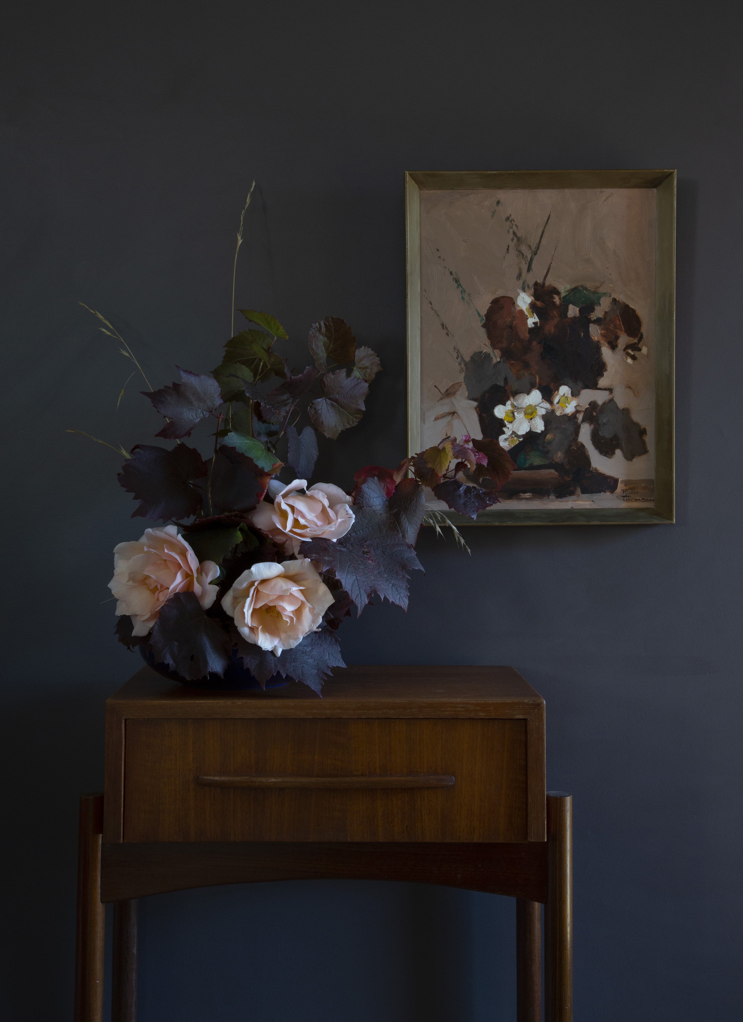  SALLY MANNALL  A conversation with Rollo Thompson (1905-1967) on gardens, flower arranging, art careers and meritocracy , 2025 archival pigment print on cotton rag, edition of 5 52 x 38 cm 