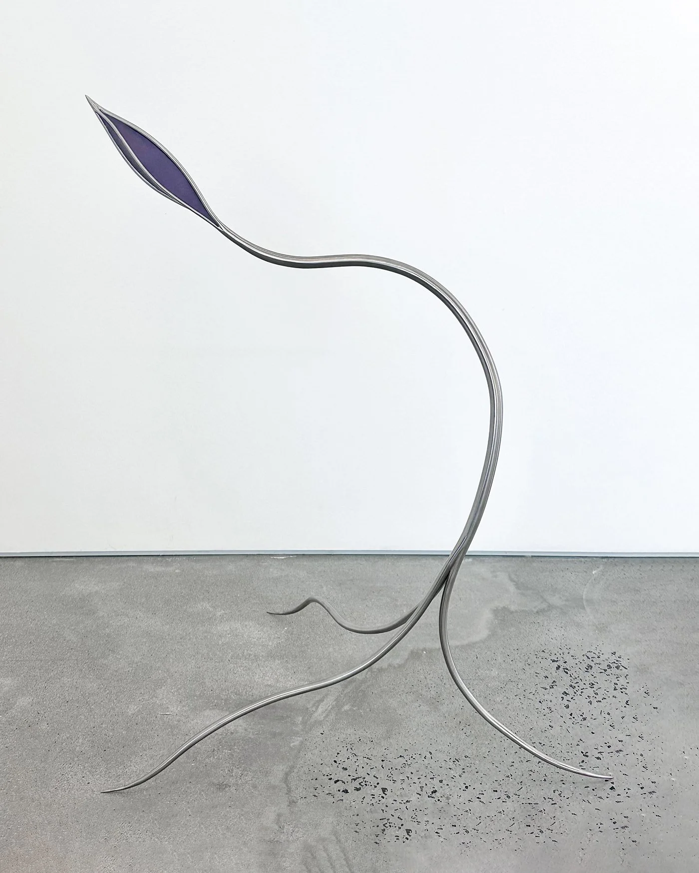  STEVEN BELLOSGUARDO  Reaper , 2025 stainless steel, silicone 65 x 55 x 37 cm 