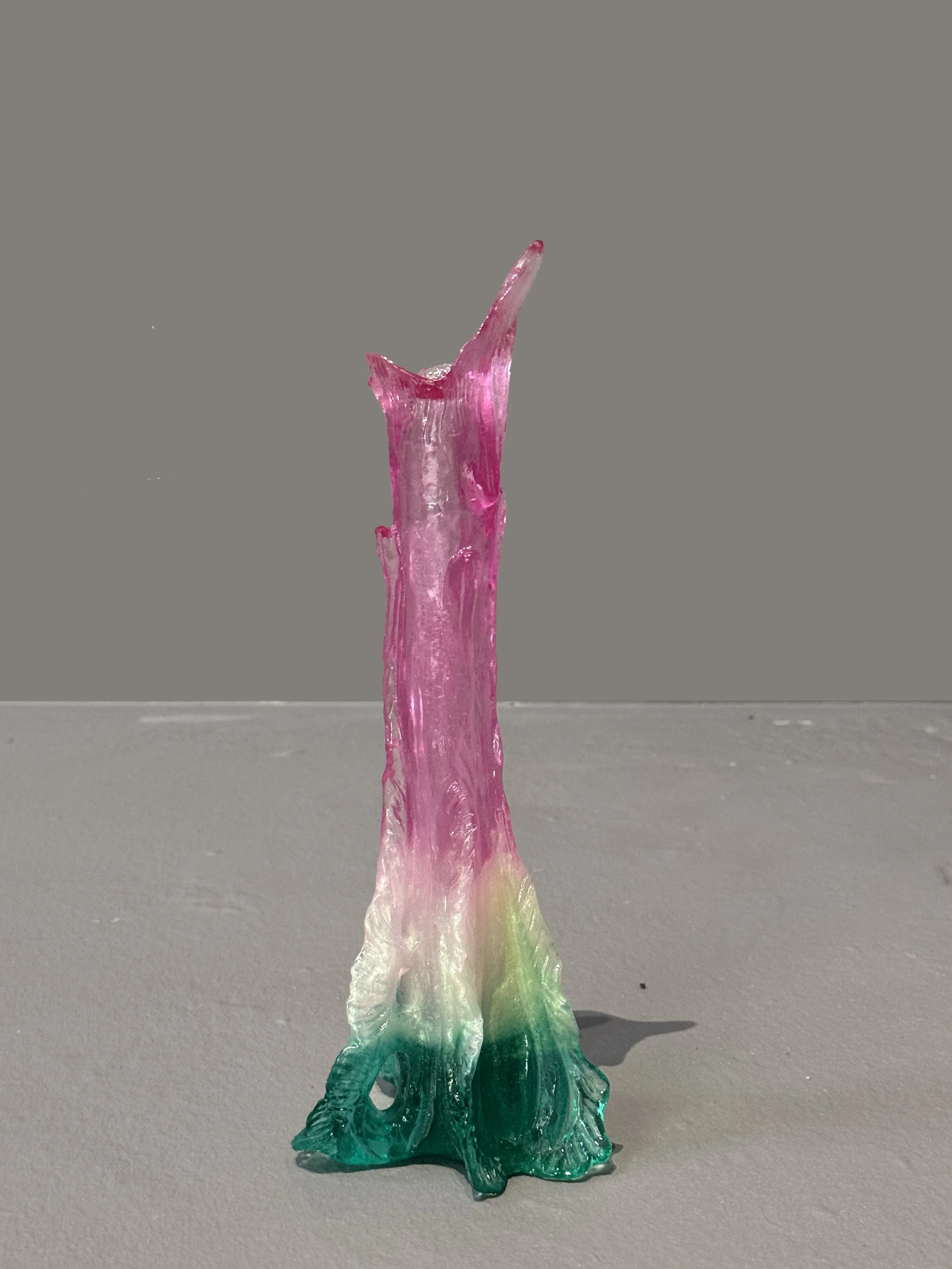 Nouveau small bud vase (aqua, white, pink)