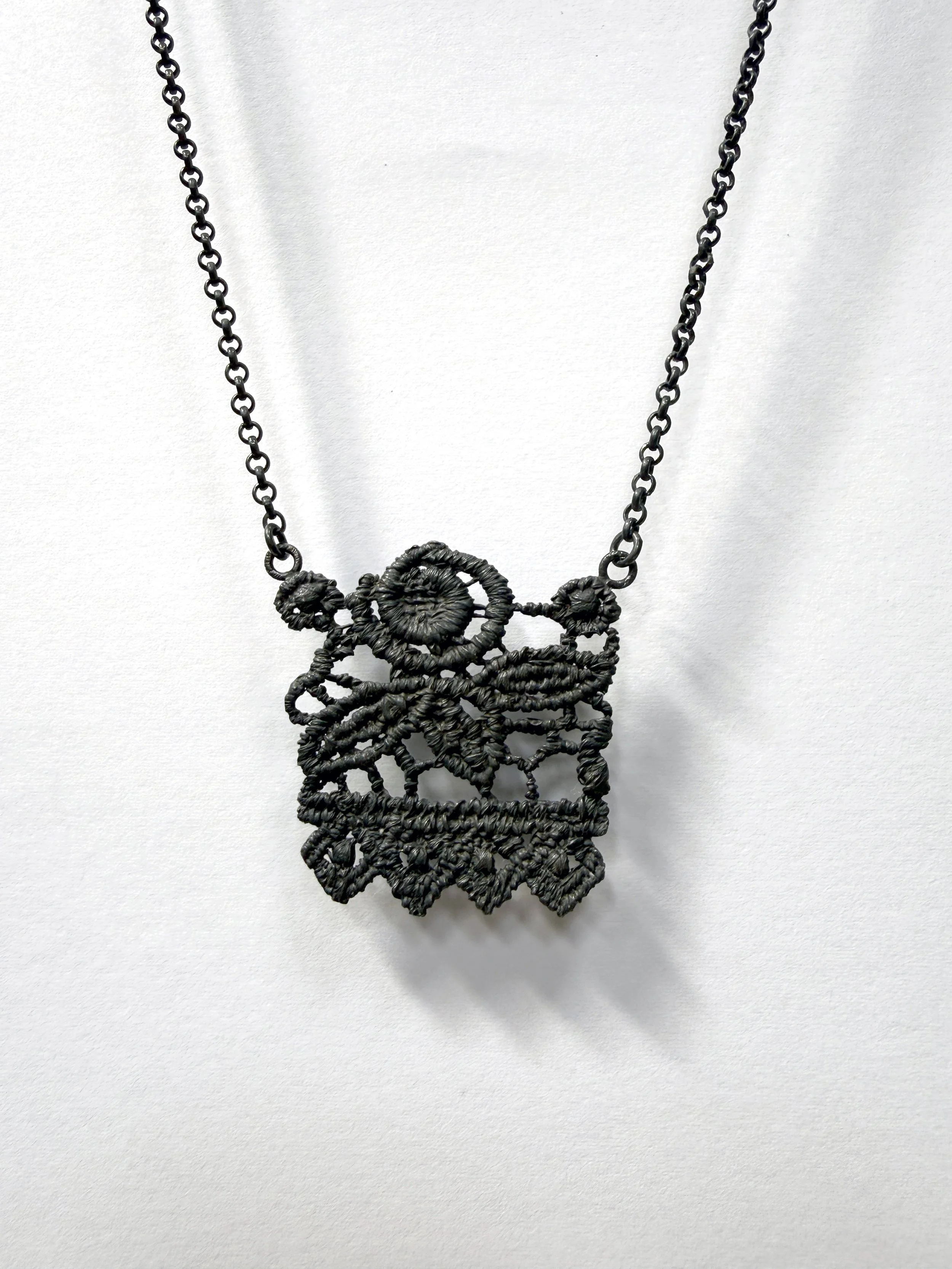 Rose and Lace pendant