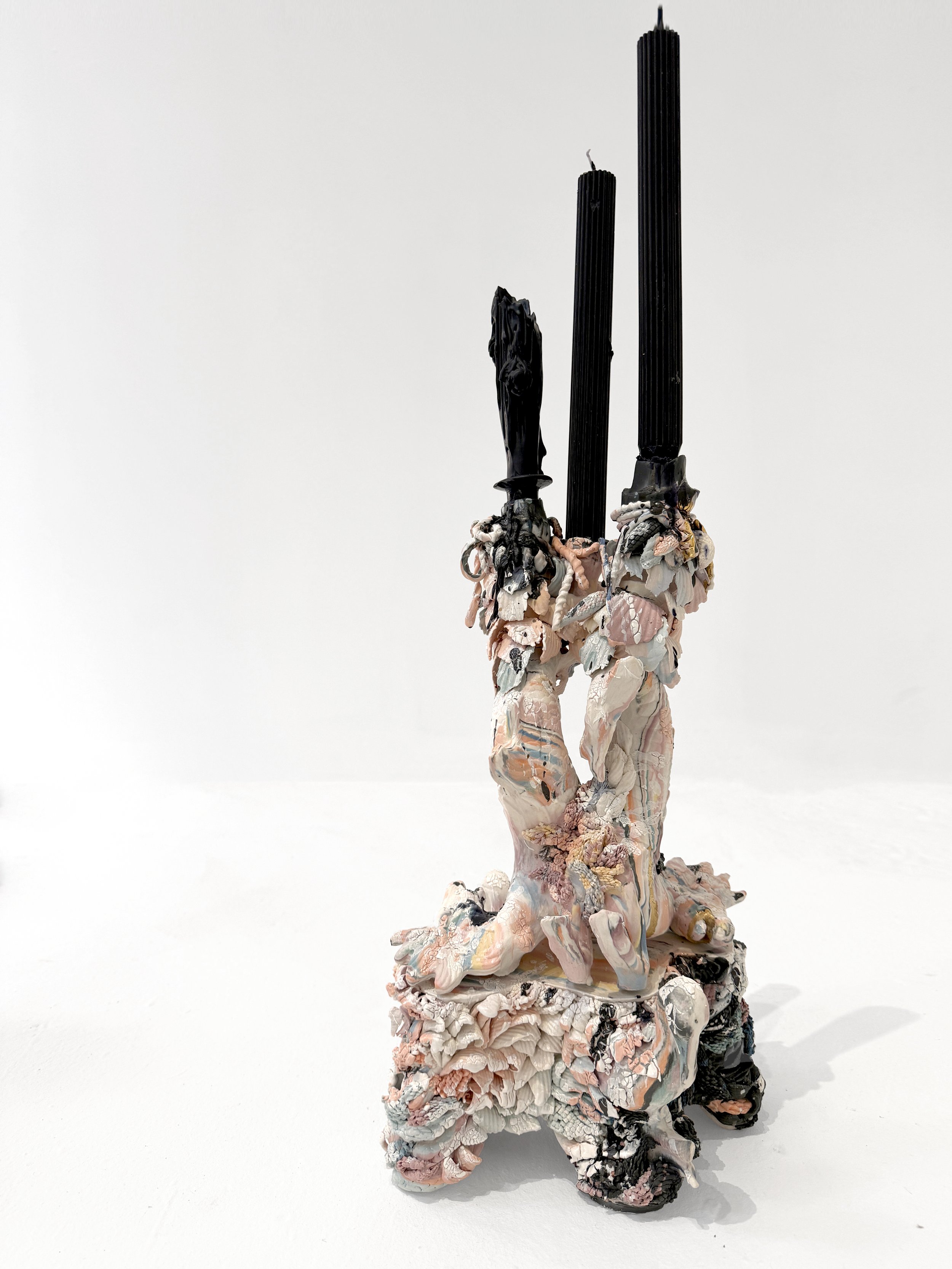 Electric Bruce Candelabra (two pieces)