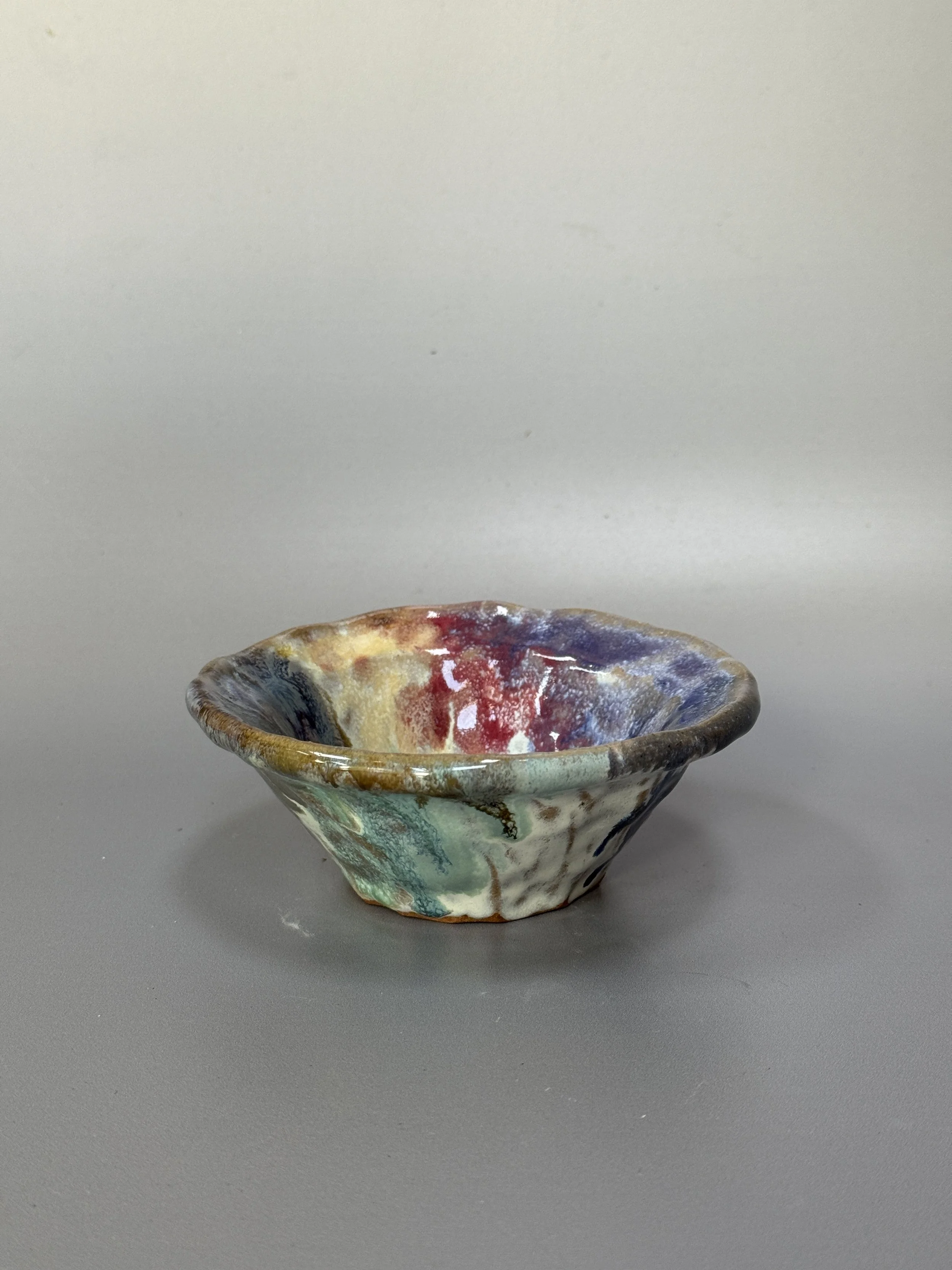 Little pinched bowl (multicoloured)