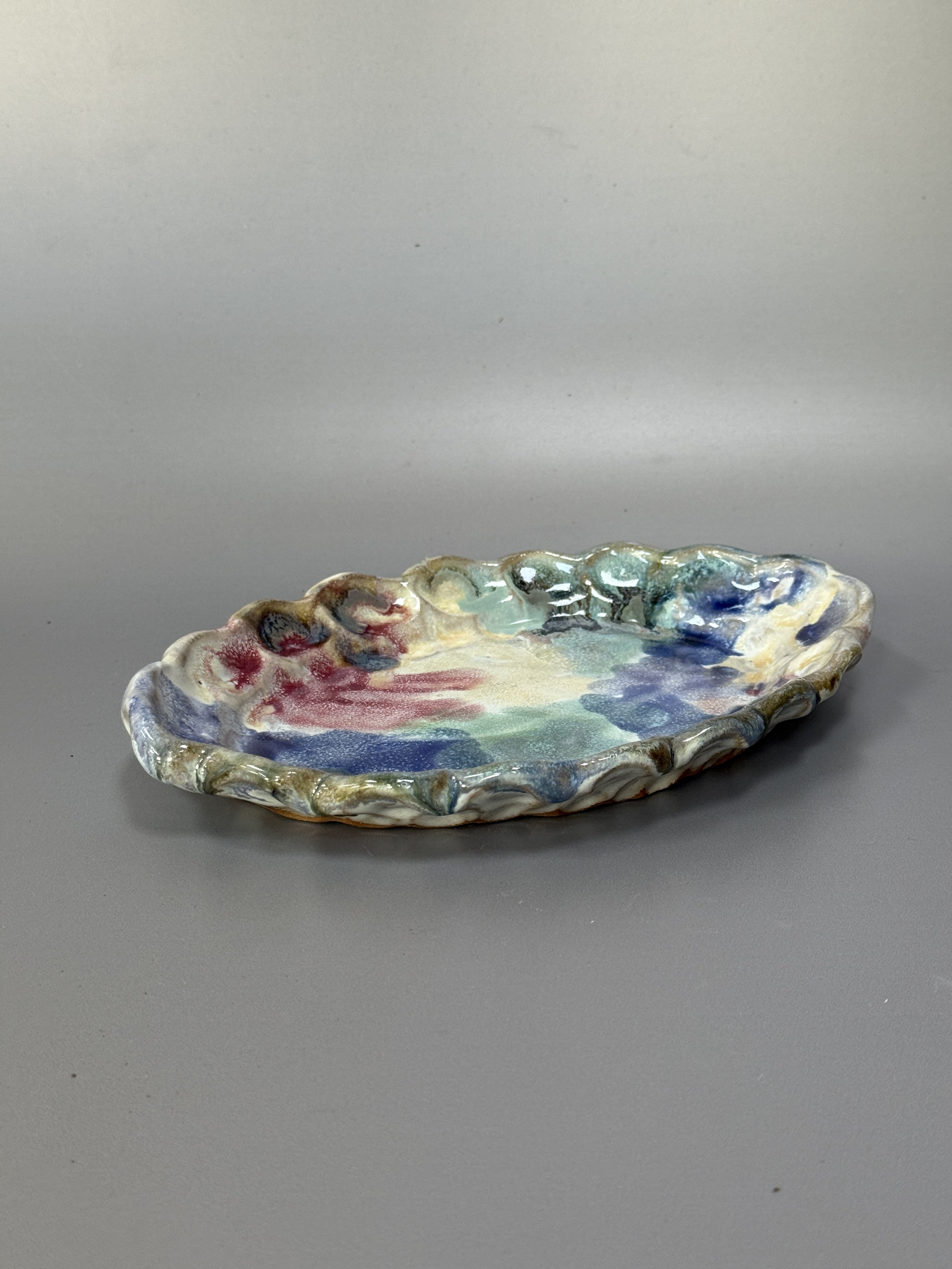 Medium platter #2 (multicoloured)