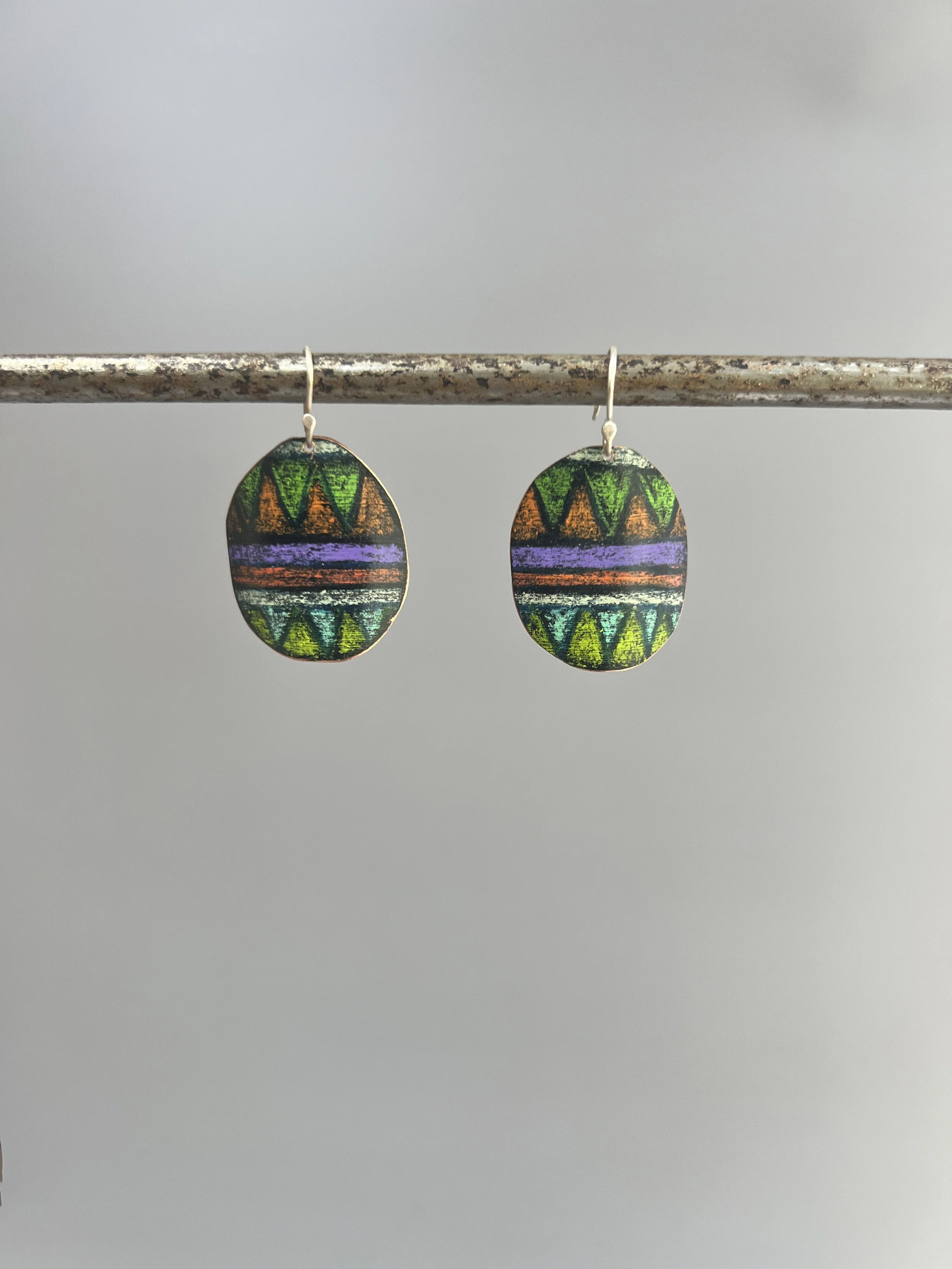 Coloured Pencil earrings #9