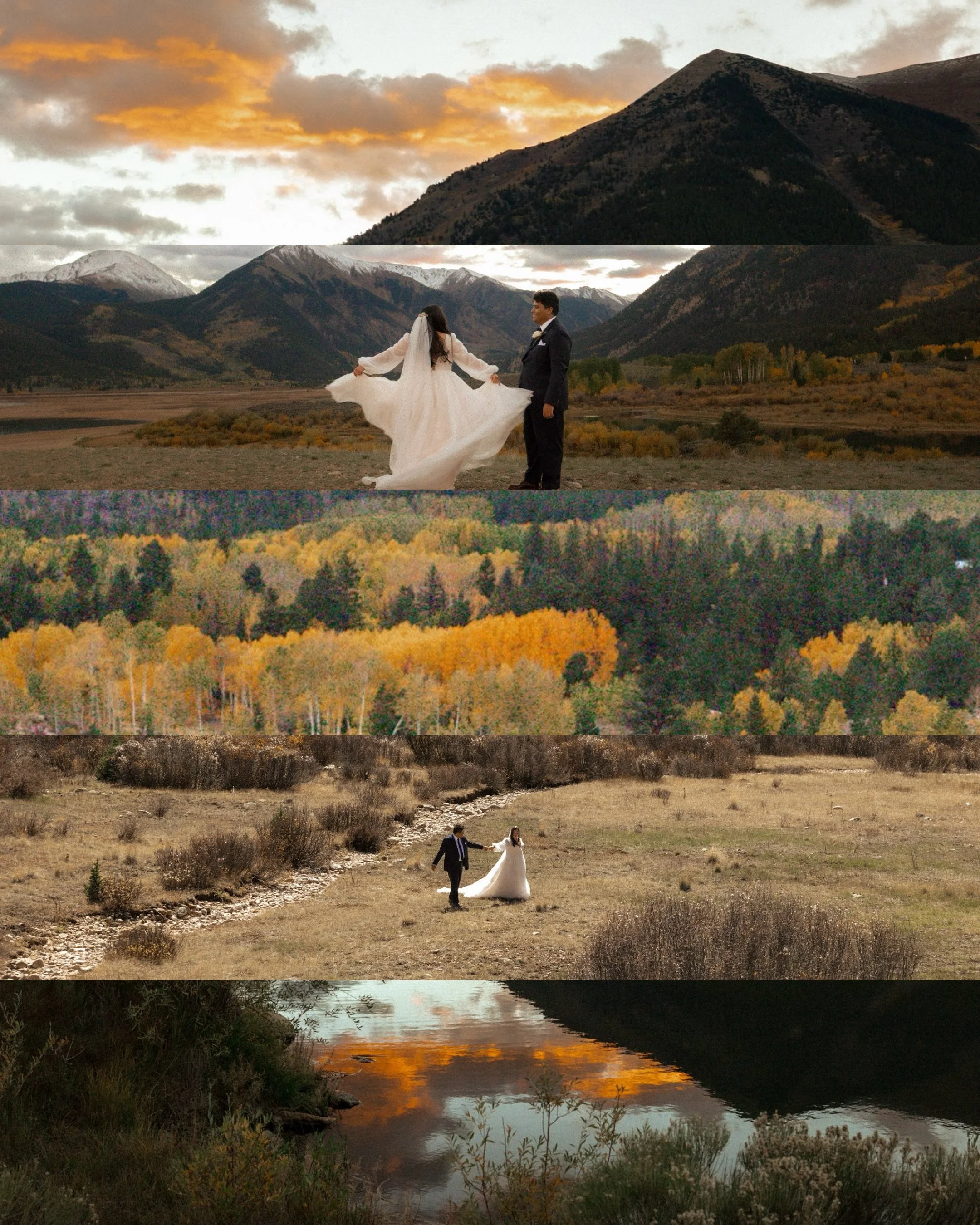 Elopements in Colorado in the fall🤍✨🍂