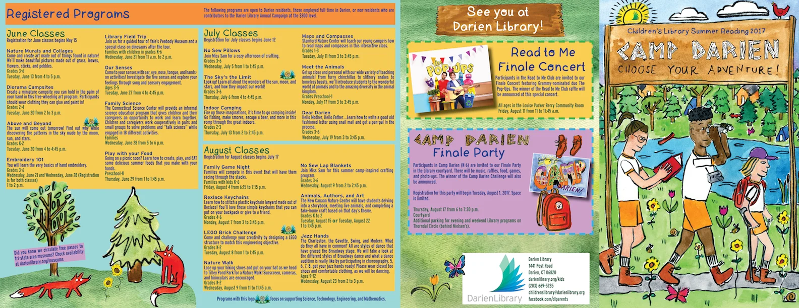 Darien Library Summer Reading 2017 Brochure