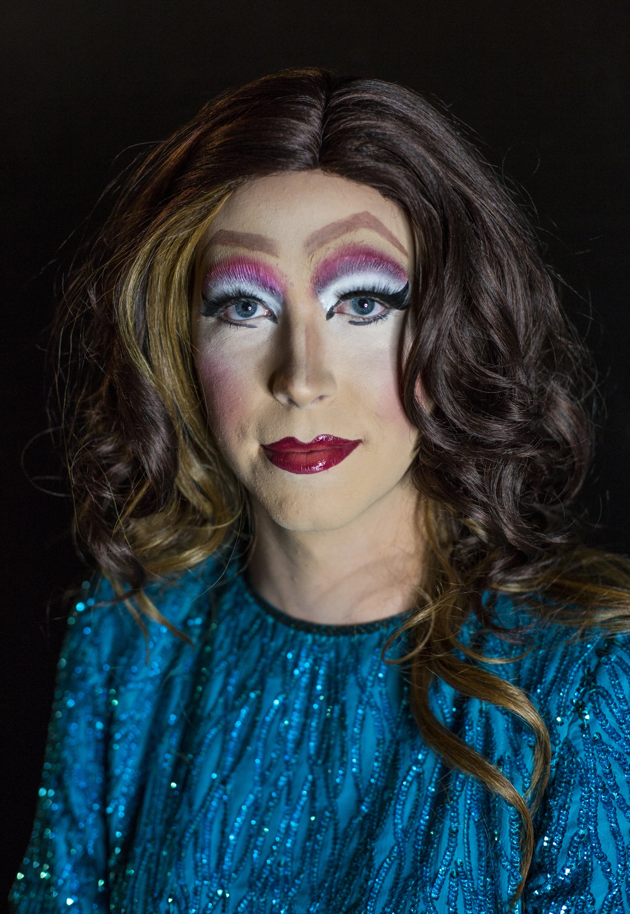 Drag first-timer Izzy Rich poses for a portrait before the Burnin’ Up Drag event at the Phoenix Theater in downtown Indianapolis. @Savannah Blake