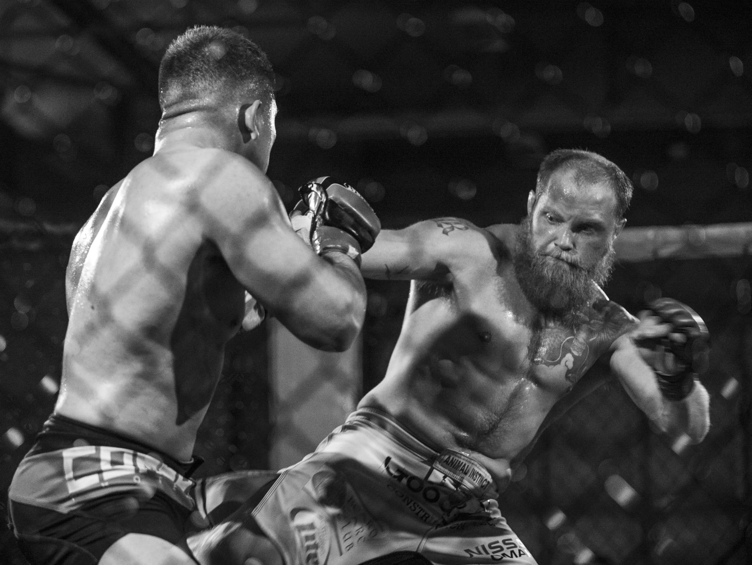 Tower "TF" Robinson fights Gilbert Gonzales in the main event on Saturday, Feb. 23, 2019, at the Lancaster Event Center.