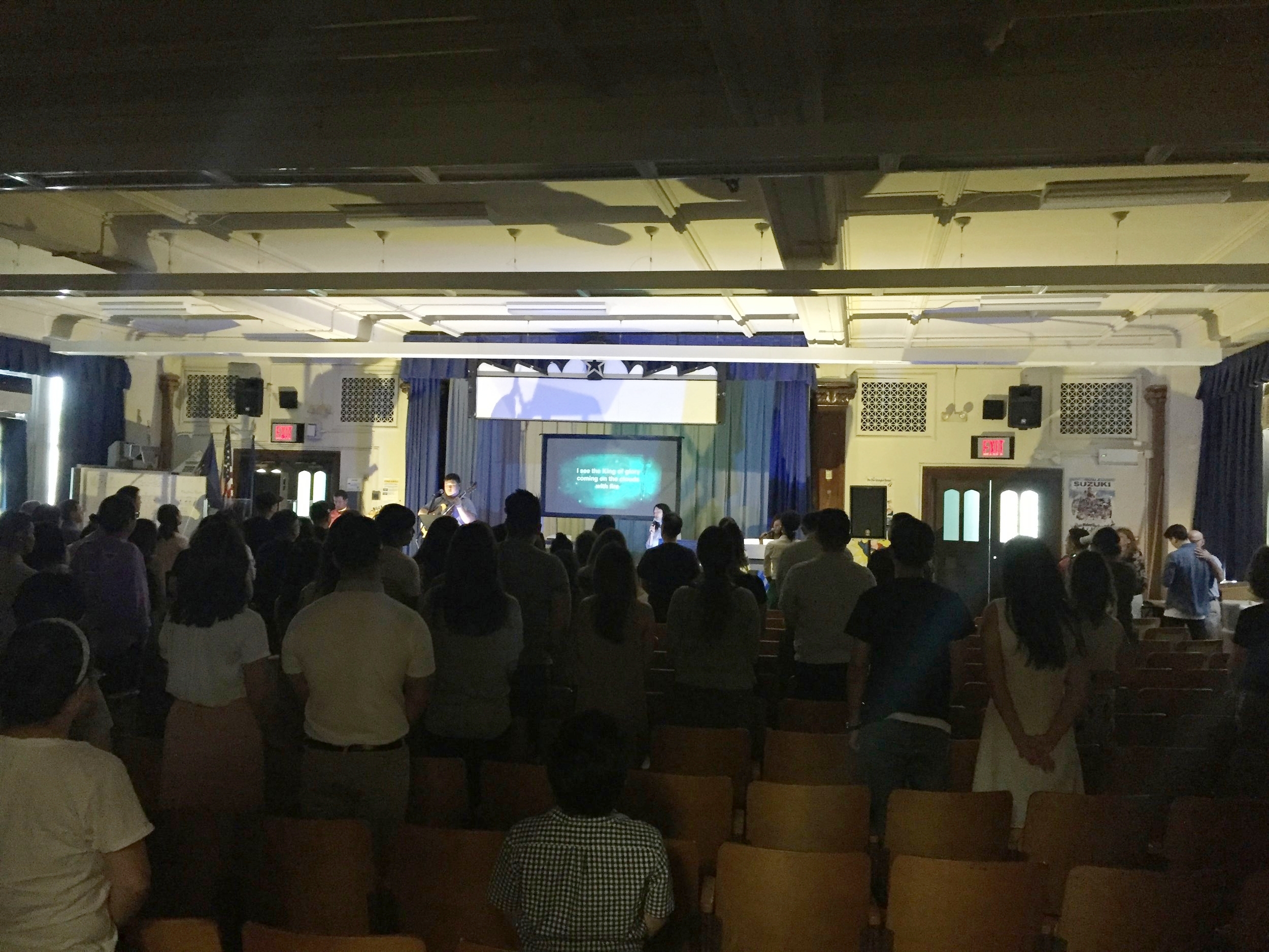 July 2, 2017: First Sunday Service at New Location P.S.41Q