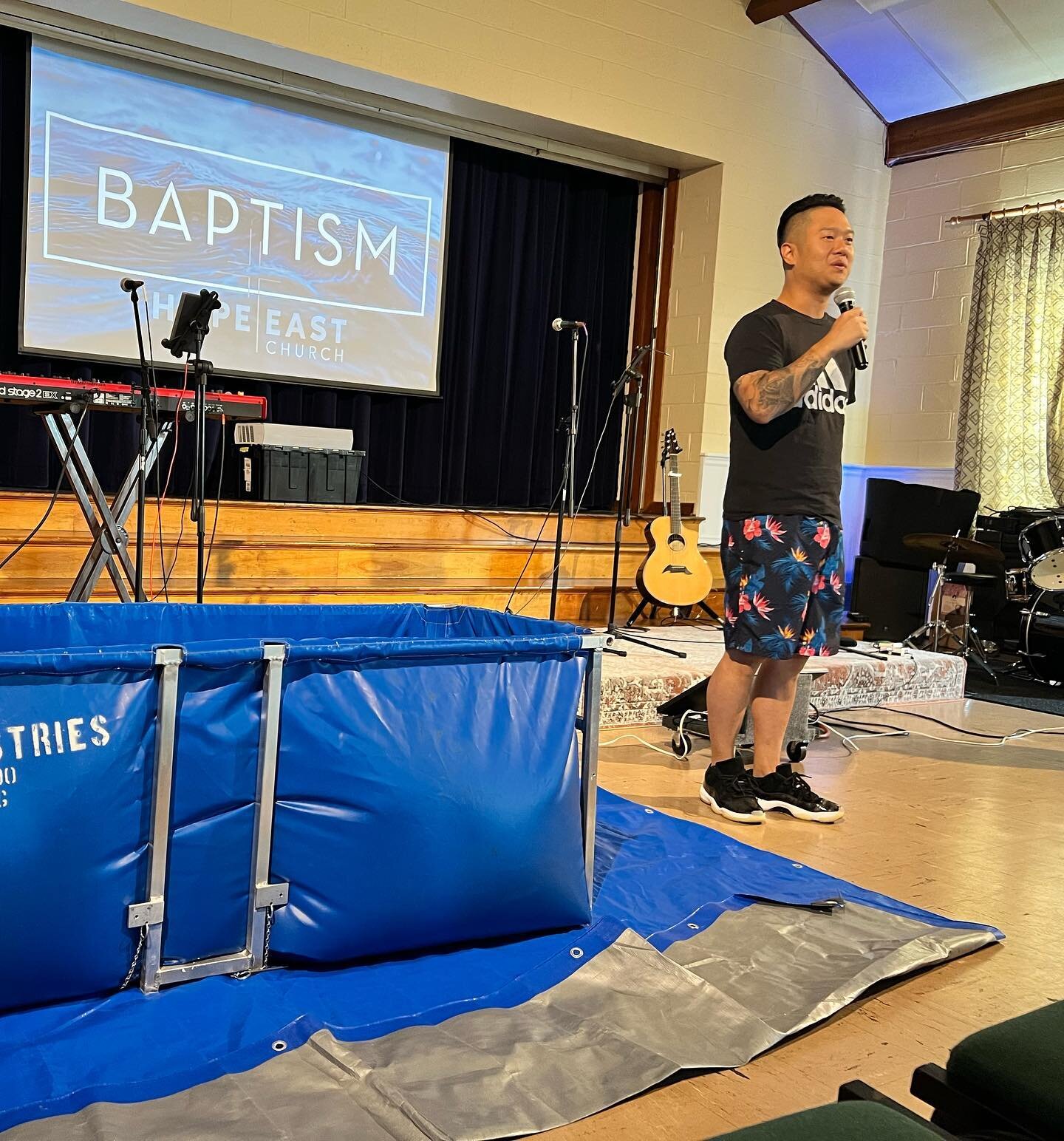 Congrats to our brother Andrew Kim on his baptism Sunday!!