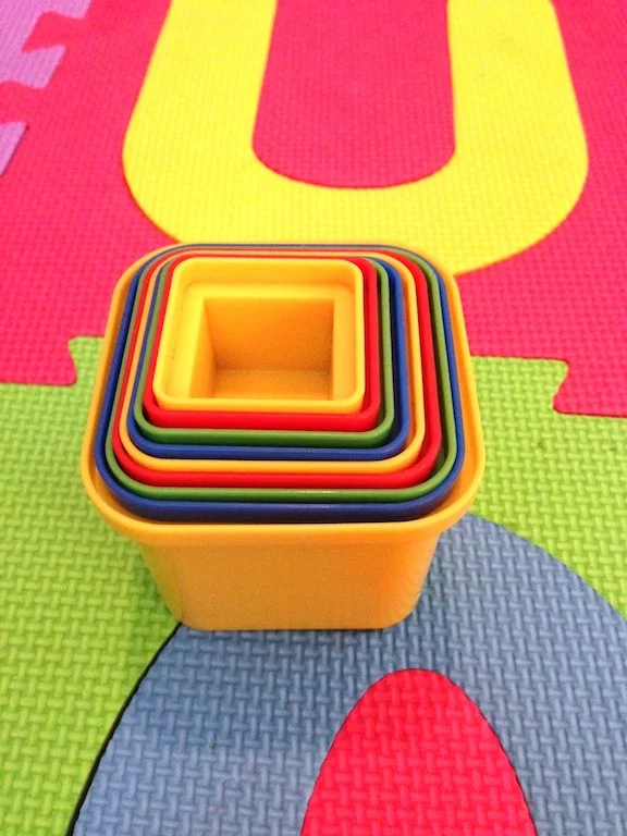 Plastic Stacking Squares 3