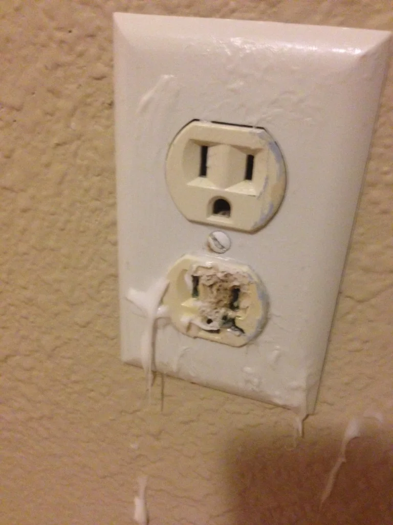 burned outlet