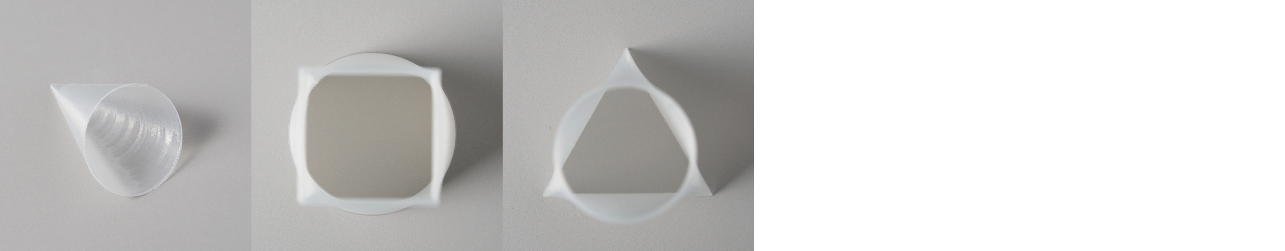 Form study: Hollow Series Size: 4” x 4” Material: PLA