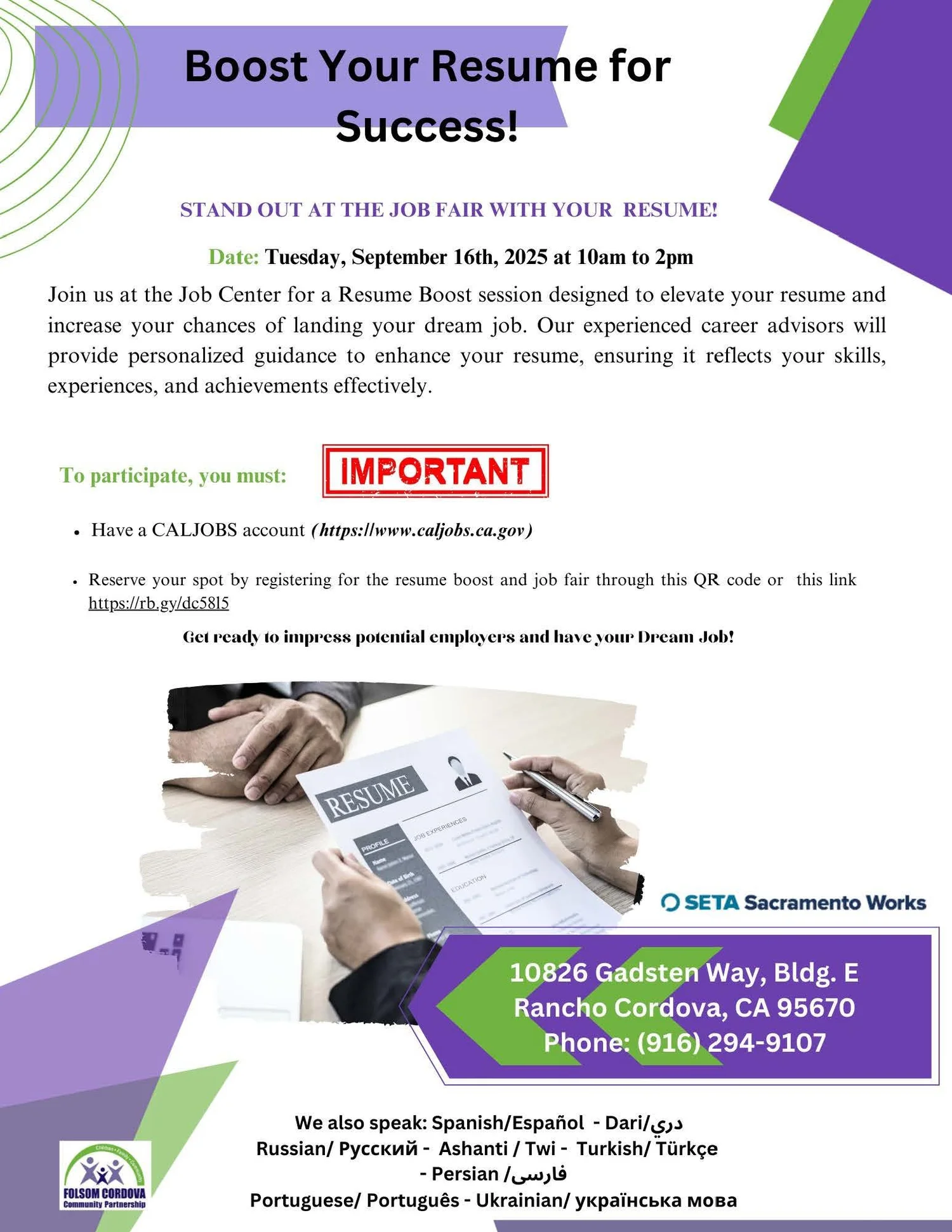 Employment — Folsom Cordova Community Partnership