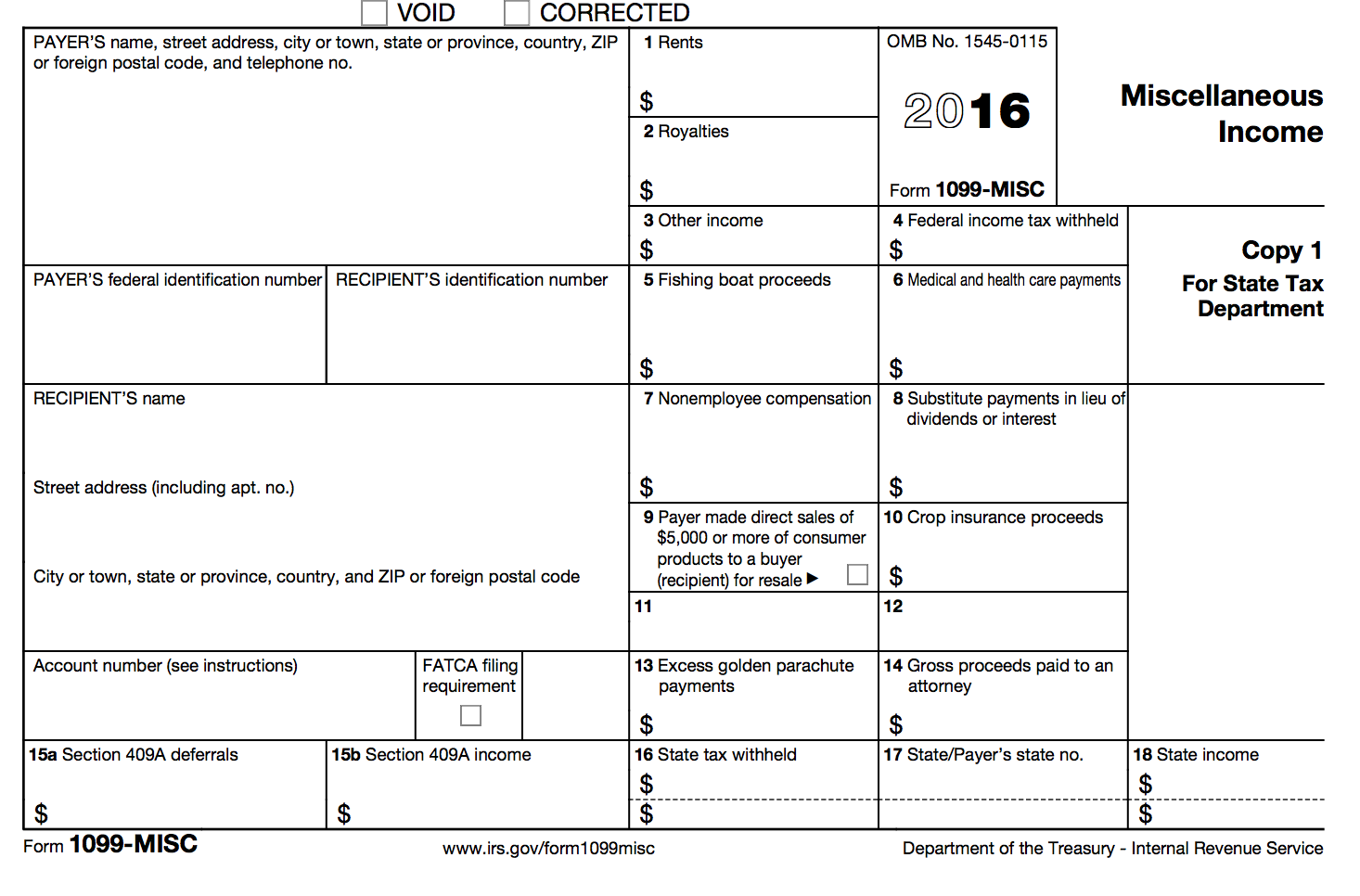 IRS Form 1099-MISC