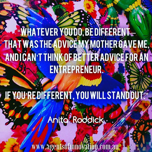 Celebrating #internationalwomensday with a great quote from the late great Anita Roddick. Be different, stand out, be memorable! Go woman, loud and proud!! #jumpstart #changetheworld #jumpstart #beproud #women #seizetheday #ownbiz #ownboss #lovemyjob #agentsofinnovation #agents #innovation #igers #entrepreneur #entrepreneurlife #bedifferent #diversity #celebrate #fontcandy