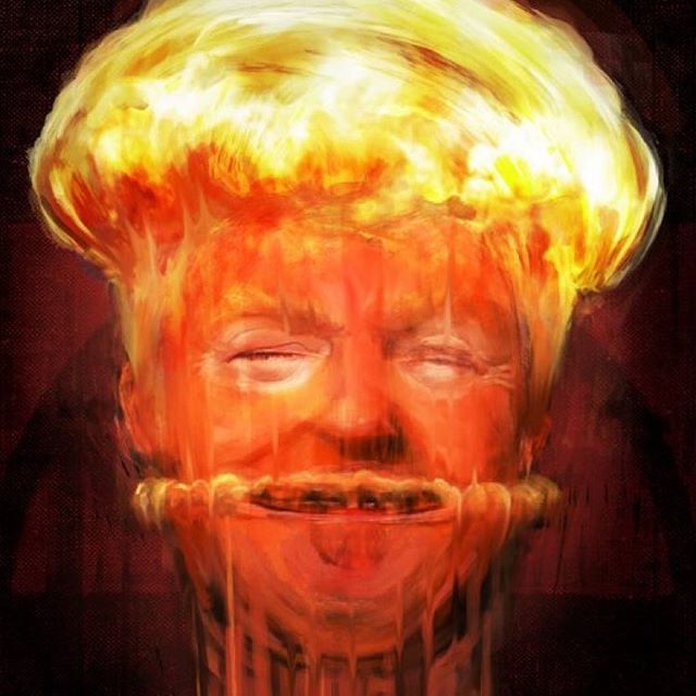 What a frightening but spectacular image from @wefail_
Check out their whole collection. So fitting but oh so disturbing!!! #wefail #fingeronthebutton #expressit #globalpolitics #scary #frightening #protest