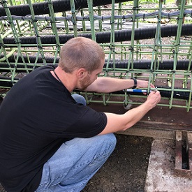Girder instrumentation installation project