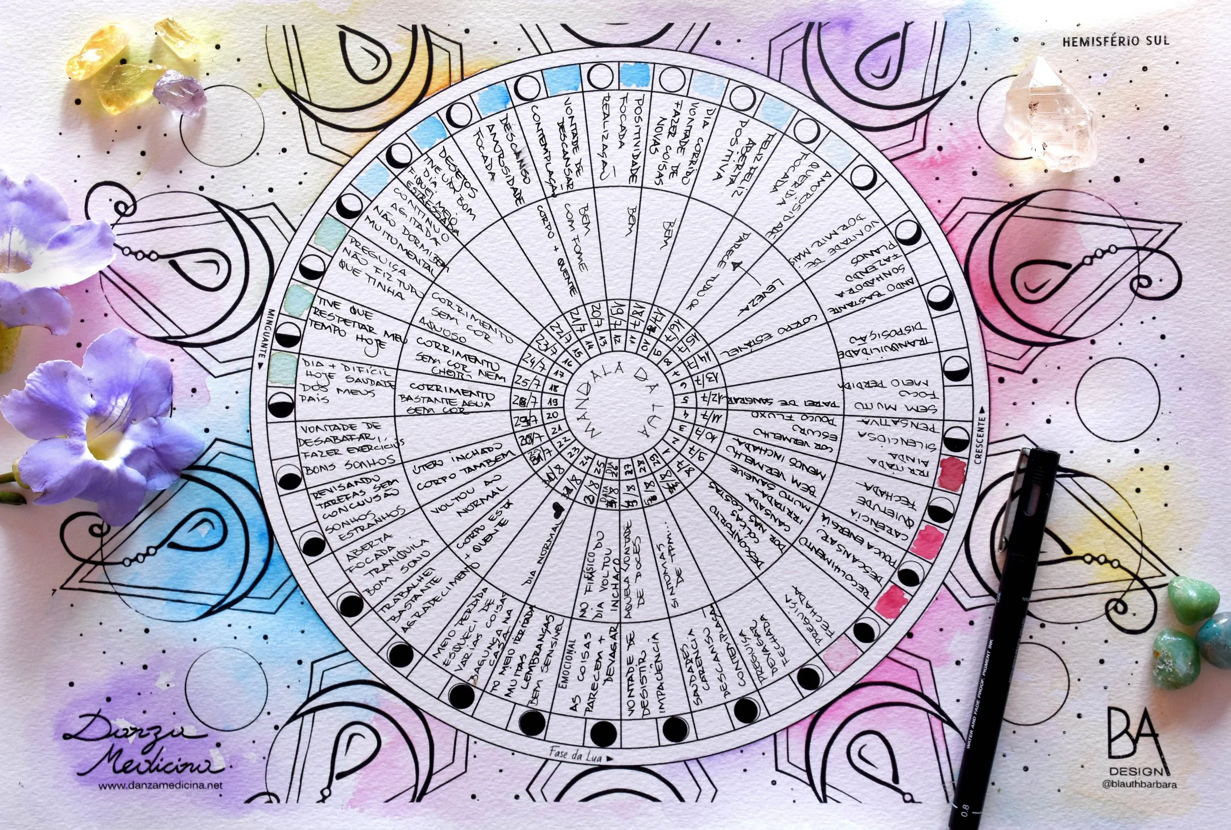 Mandala da Lua DanzaMediciana- por Barbara Blauth