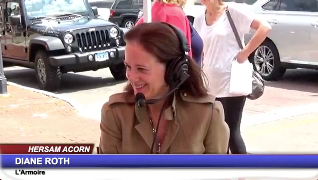 Diane visits with Hersam Acorn's Coffee Break