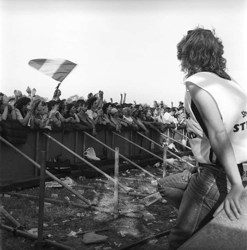 Pyramid Stage Crowd Glastonbury Festival 1989