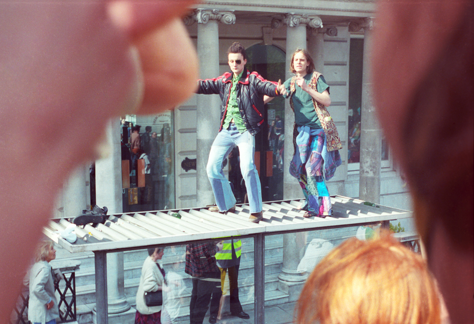 1st Anti CJA March London Trafalgar Sq 1 May 94