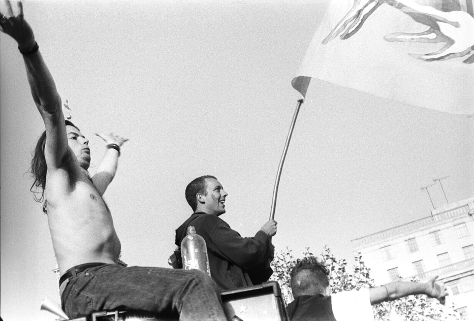 1st Anti CJA March Sunnyside Trafalgar Square London Mayday 94