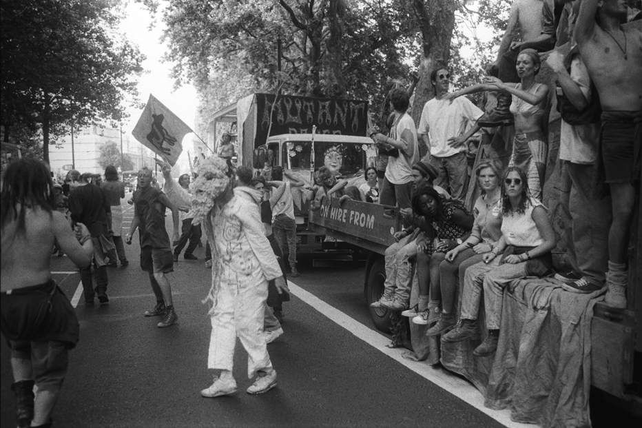 2nd Anti CJA March 24 July 94 Victoria Embankment rave