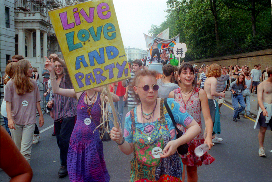 2nd Anti CJA march London 24 July 94