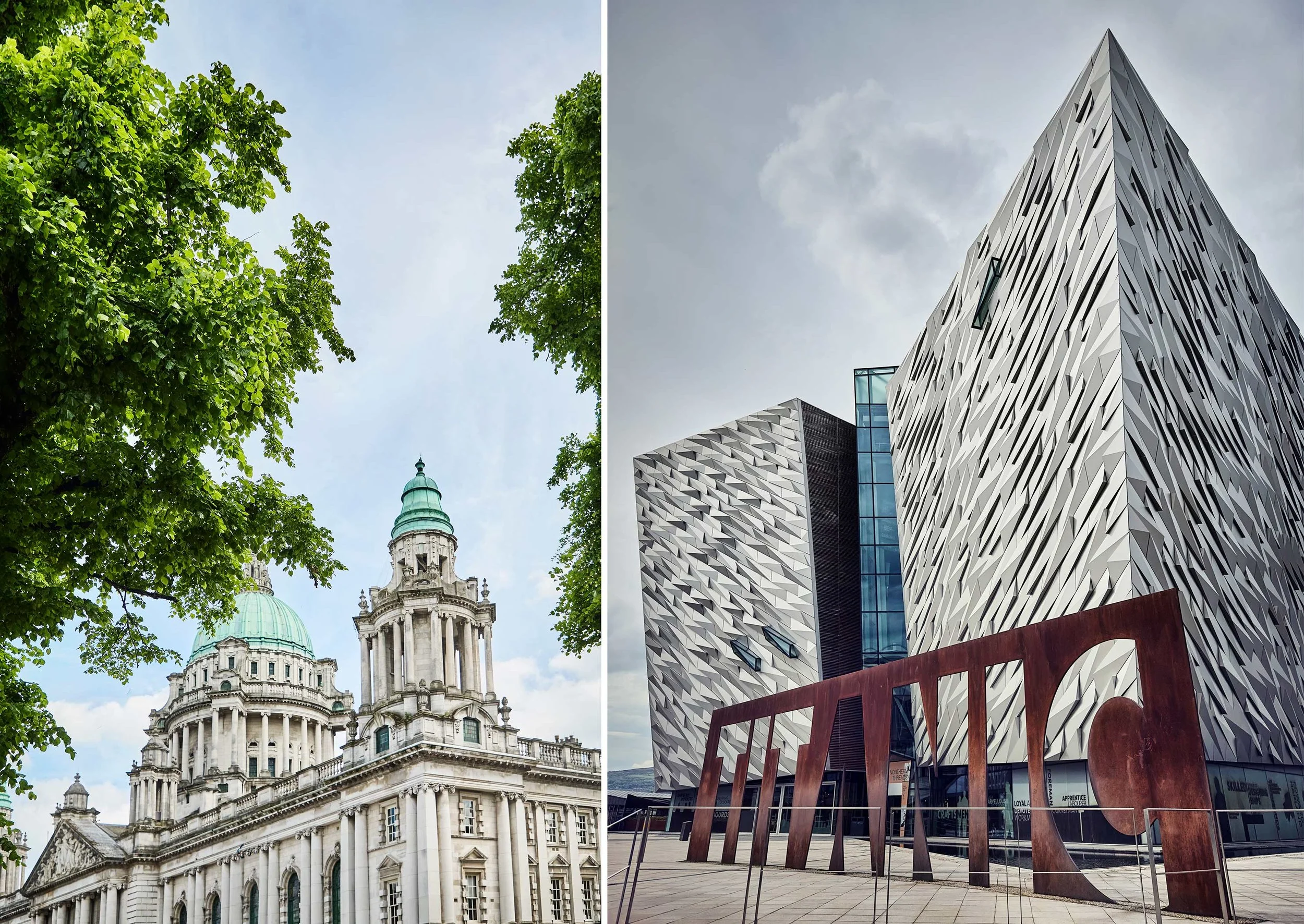  BELFAST CITY HALL / TITANIC MUSEUM / NORTHERN IRELAND 
