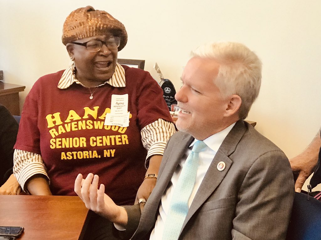 Council Member Van Bramer and HANAC Senior Participant Discuss the Budget