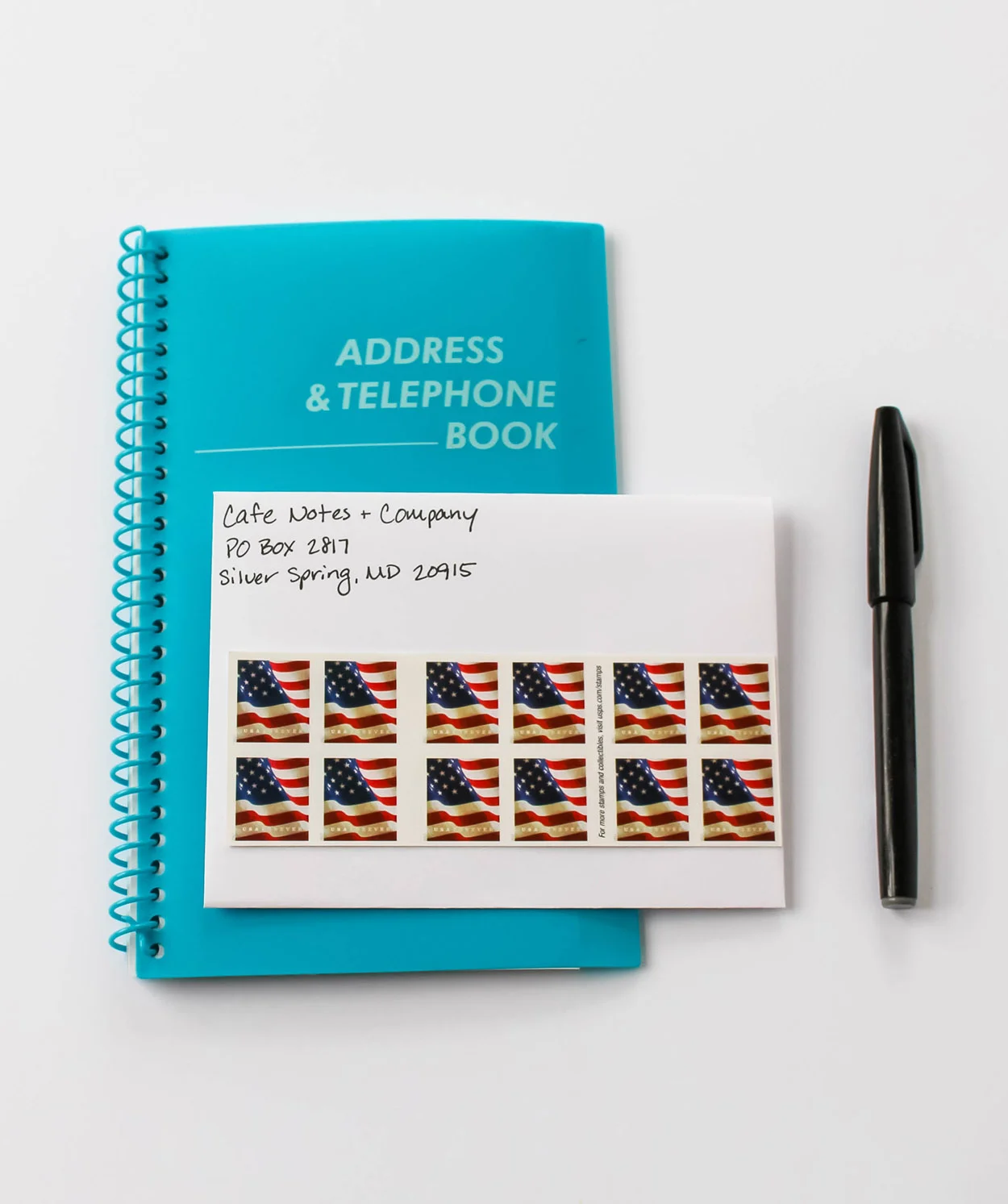 Cafe Notes + Company How To Never Miss an Important Date Tangible Tools - Address Book and Stamps.jpg