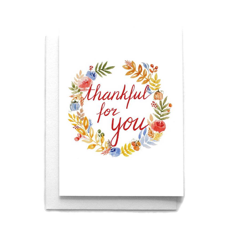 Grateful Cards, Thank You Cards, Thanksgiving Cards, Notecards, Stationery,  Encouragement Cards, Fall Wreath Cards, Christmas gifts