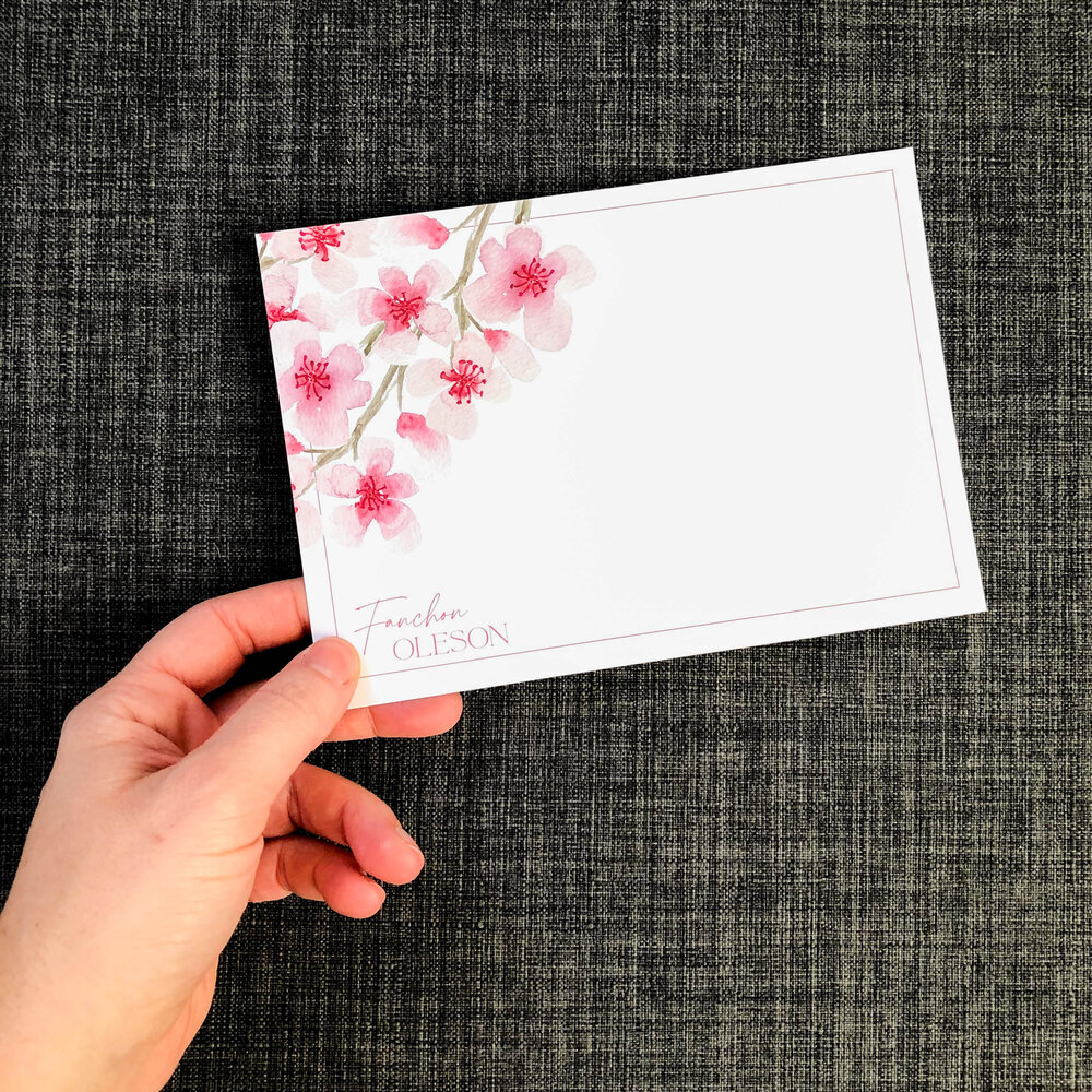 Cherry Blossom Note Cards: 12 Blank Note Cards & Envelopes (4 X 6 Inch  Cards in a Box) (Novelty)
